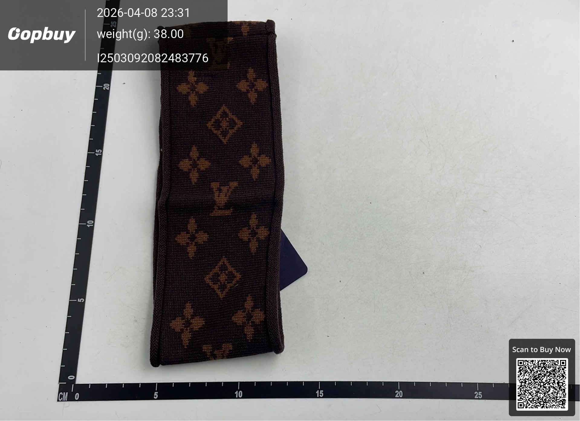 Foto QC 6 de Louis Vuitton Monogram Headband Beige