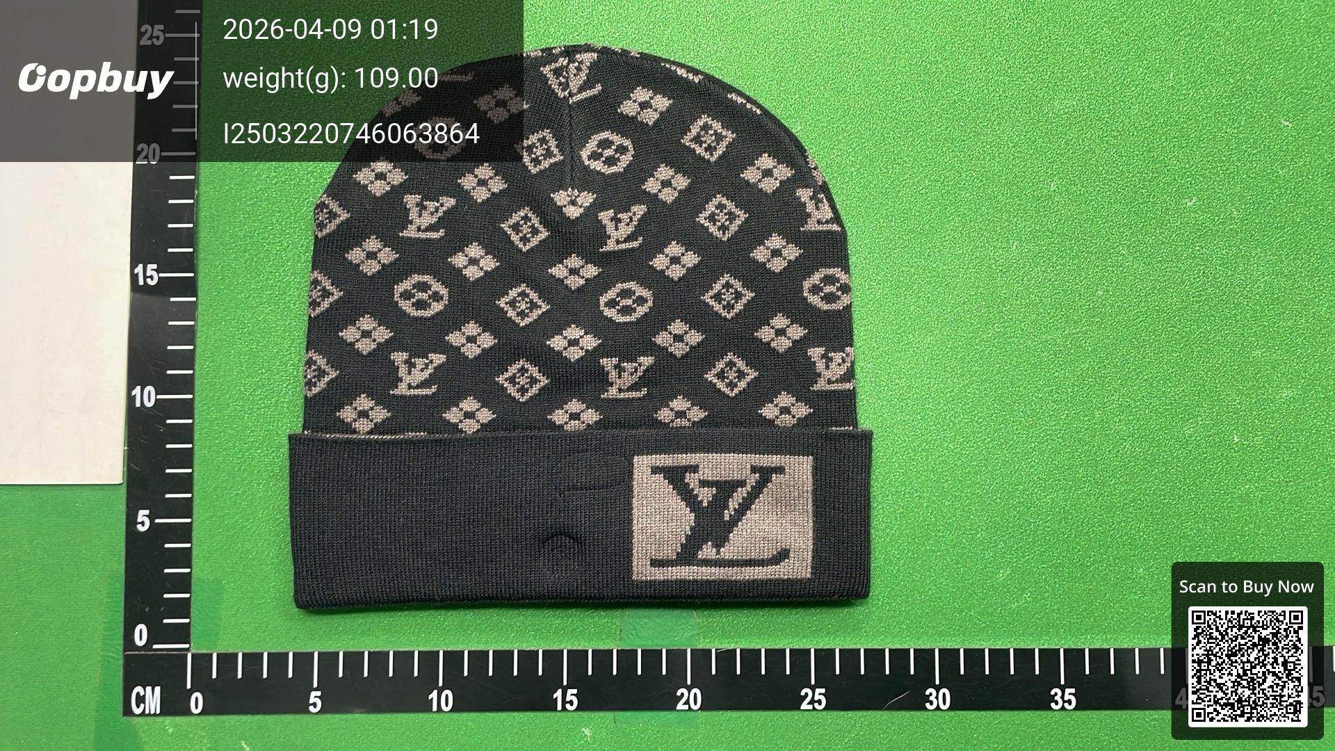 Foto QC 8 de Louis Vuitton Monogram Beanie Blue