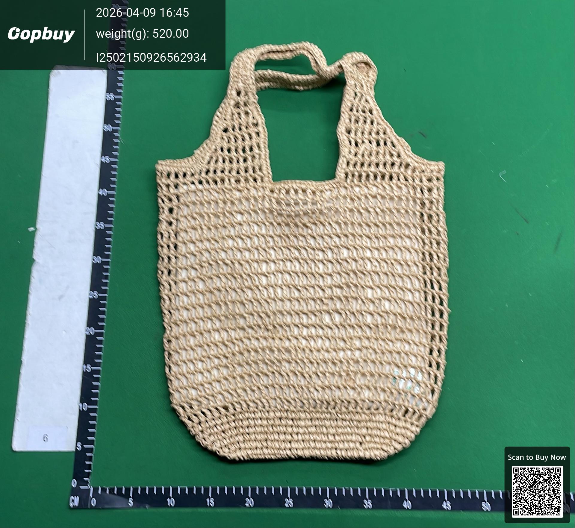 Foto QC 5 de Prada Raffia Tote Bag 30x34 Natural