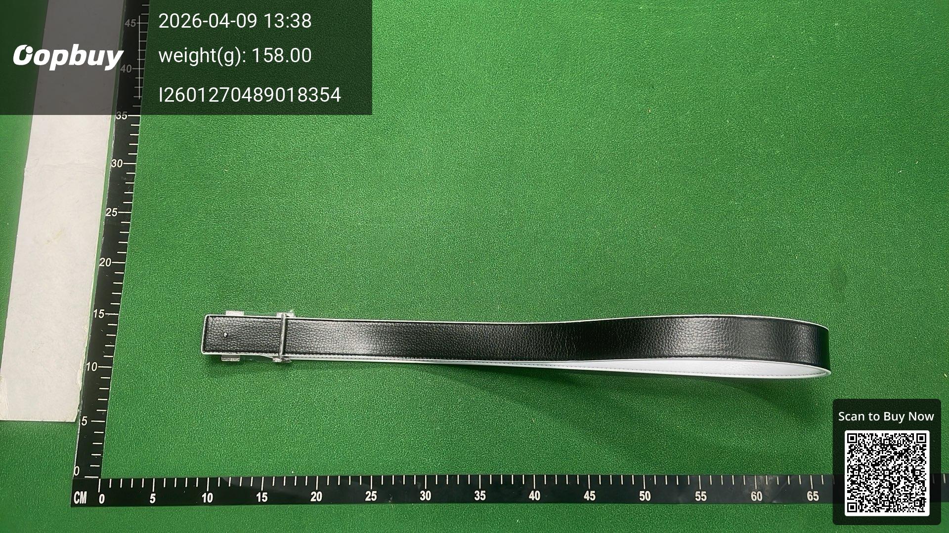 Foto QC 4 de Hermes H Belt Reversible Belt White Black