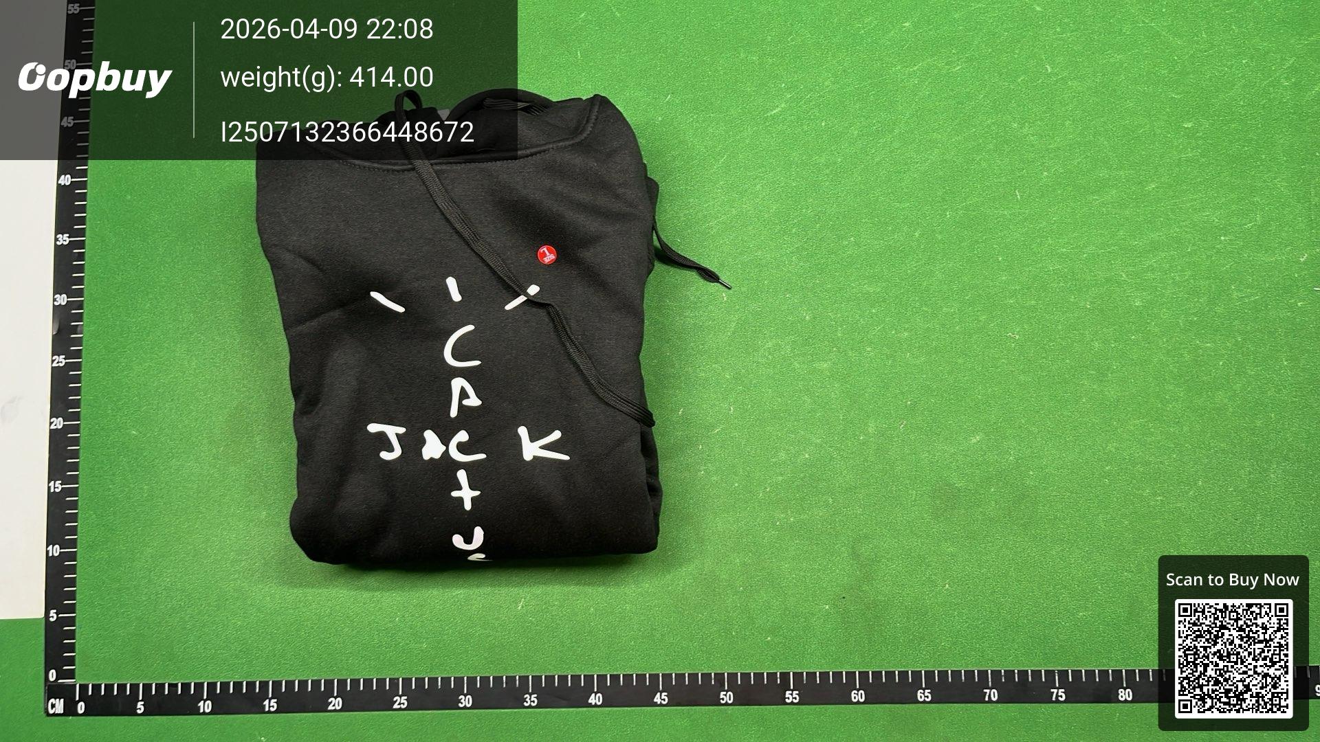 Foto QC 8 de Cactus Jack Travis Scott Hoodie Logo Heather Grey