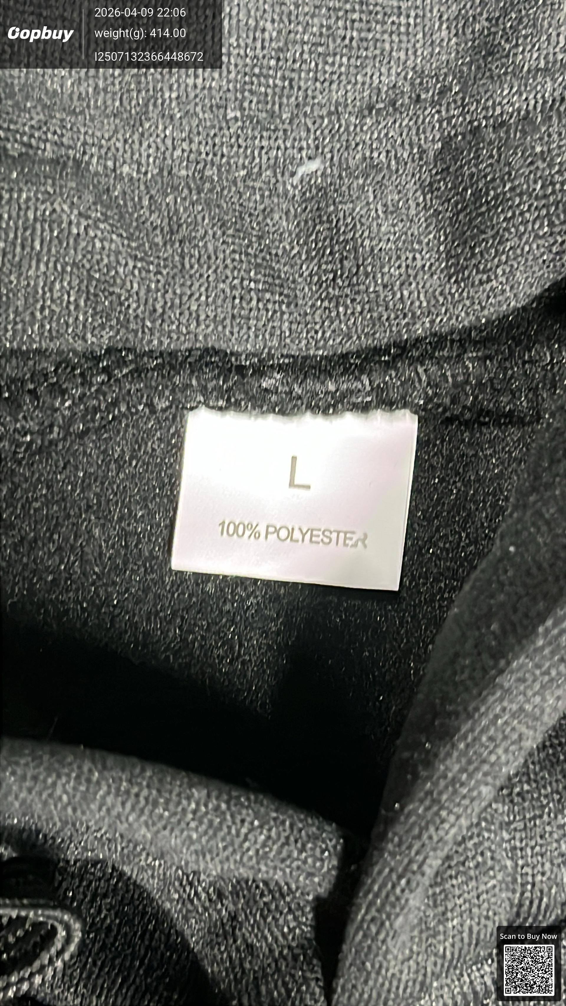 Foto QC 2 de Cactus Jack Travis Scott Hoodie Logo Heather Grey