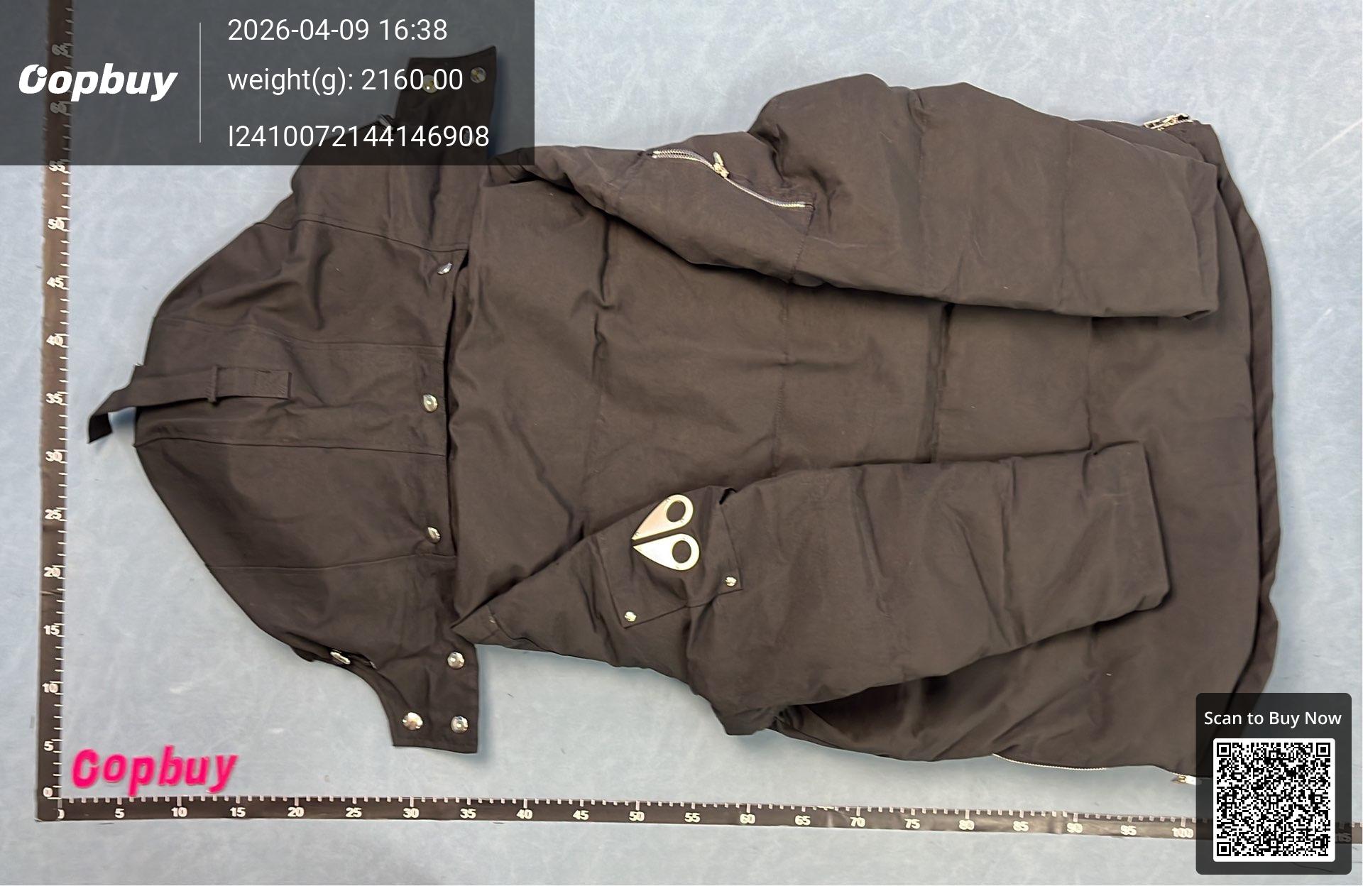 Foto QC 8 de Moose Knuckles Down Parka Jacket Fur Hood Pom-Poms White