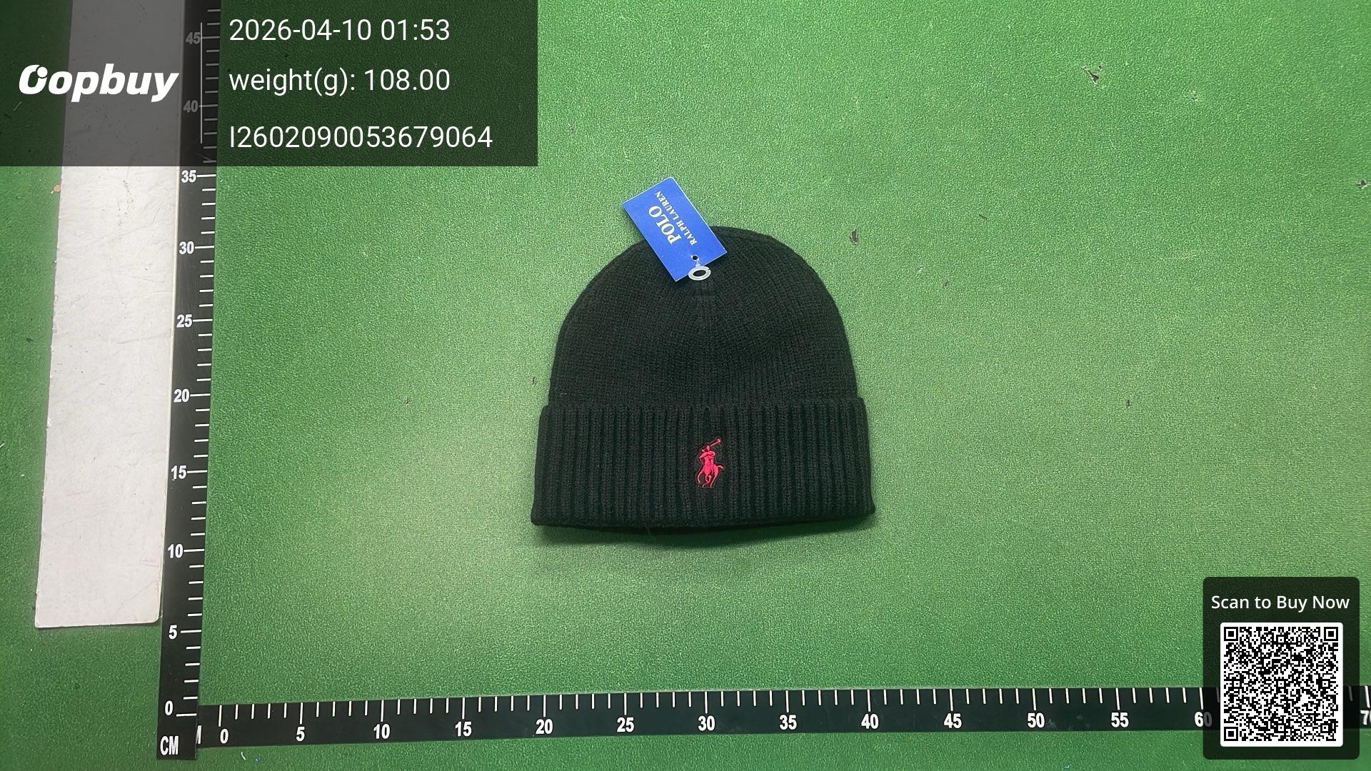 Foto QC 6 de Polo Ralph Lauren Pony Logo Beanie Red