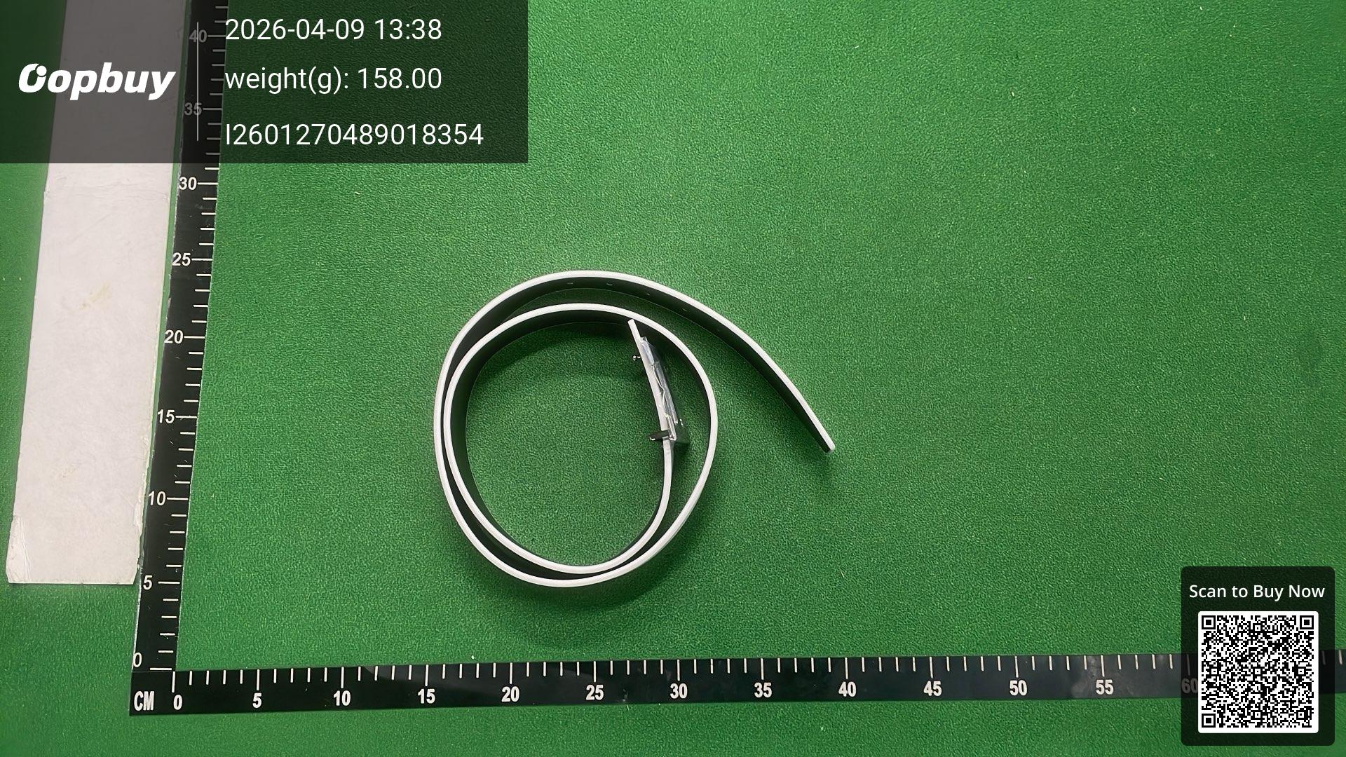 Foto QC 5 de Hermes H Belt Reversible Belt White Black