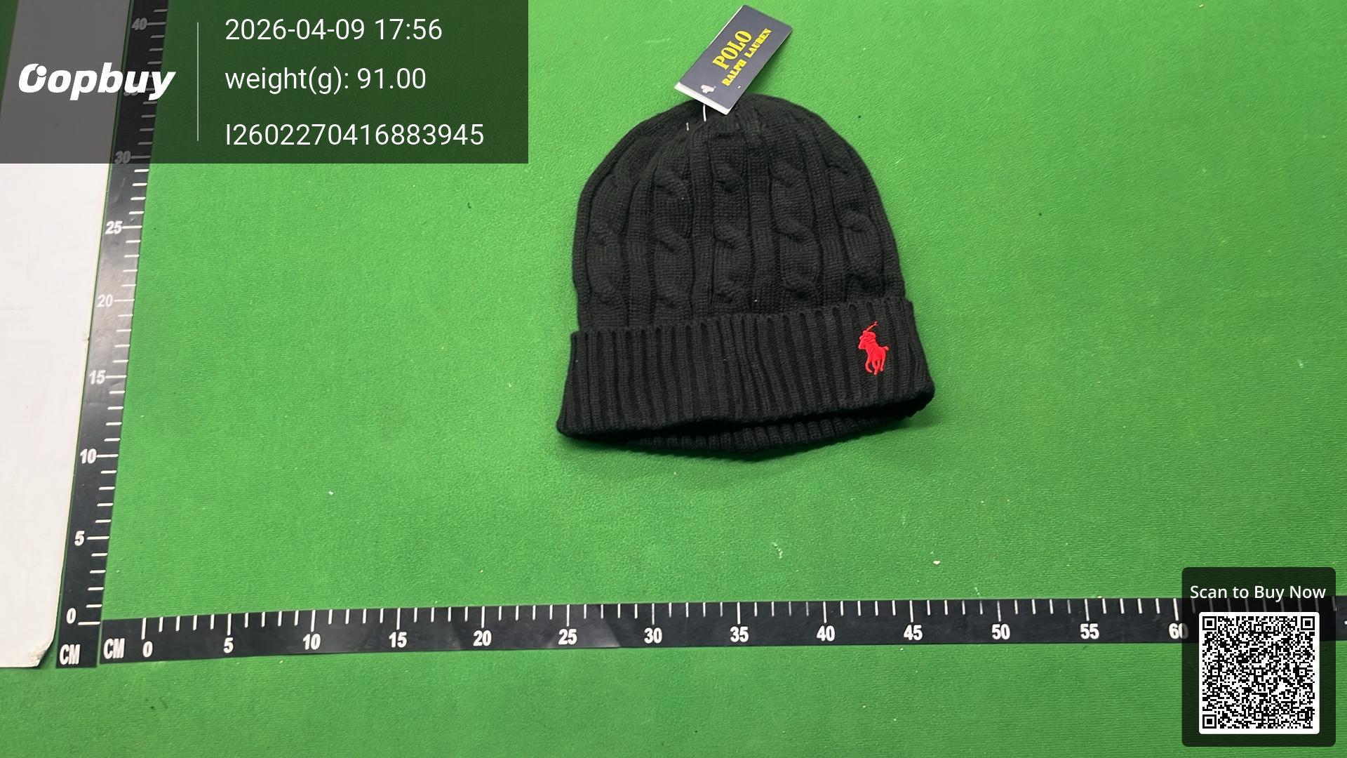 Foto QC 1 de Polo Ralph Lauren Signature Pony Beanie Olive Green