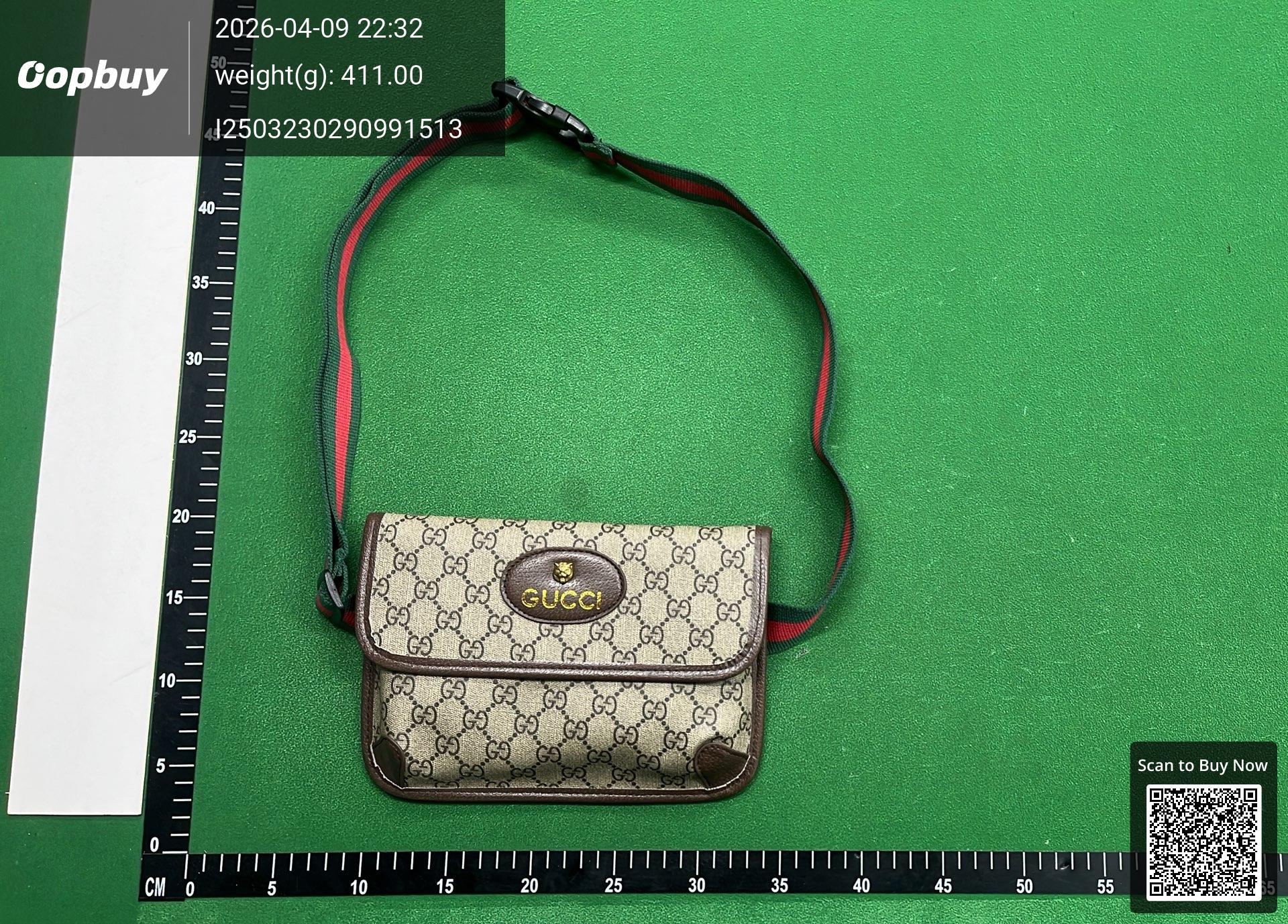 Foto QC 2 de Gucci Neo Vintage GG Supreme Belt Bag Small Beige/Ebony GG Supreme Canvas