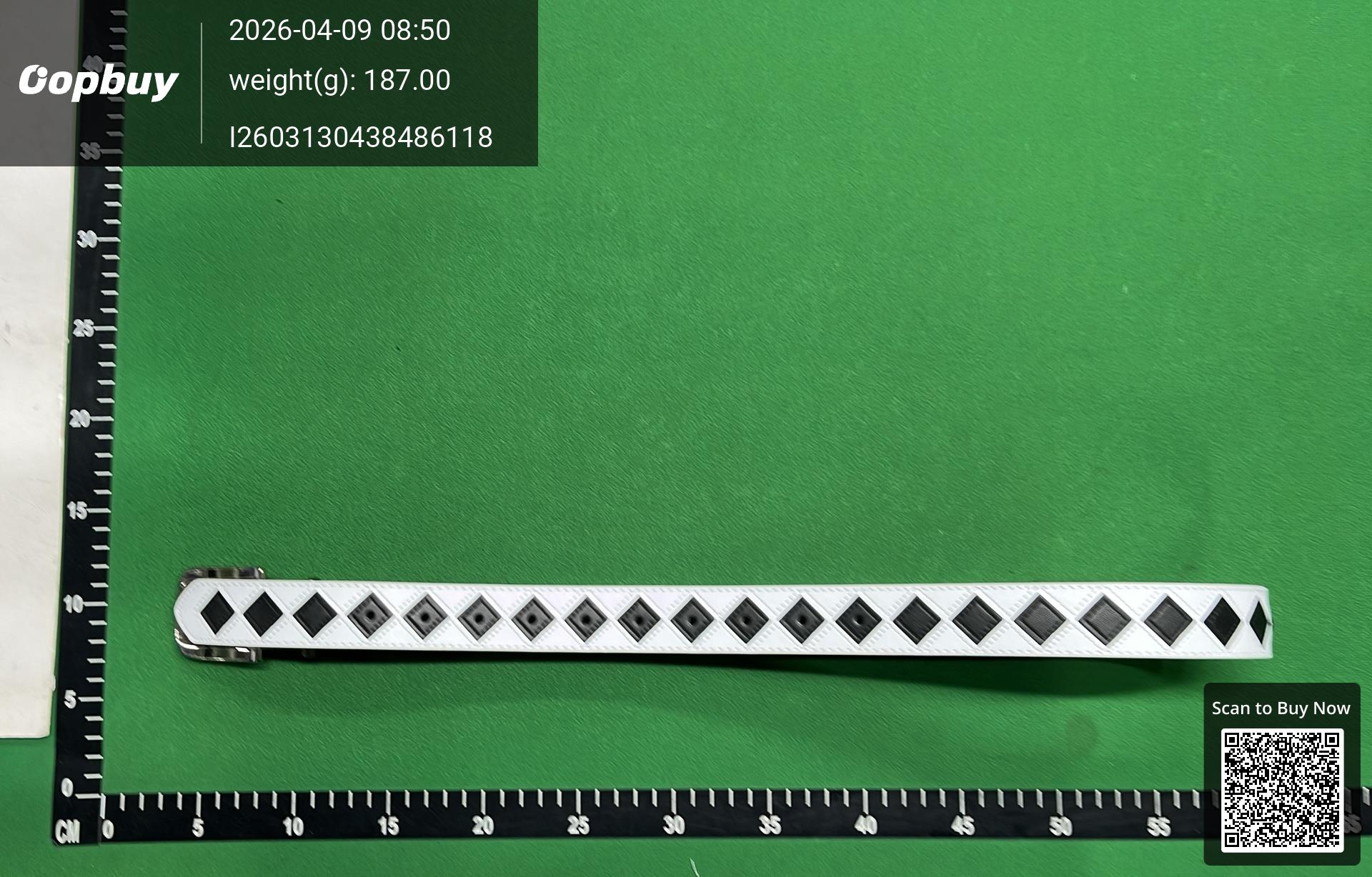 Foto QC 5 de Stussy Leather Belt Checkerboard