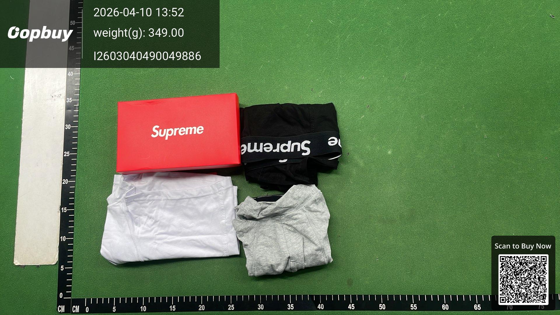 Foto QC 7 de Supreme Underwear Cotton Boxer Briefs Red Blue Black