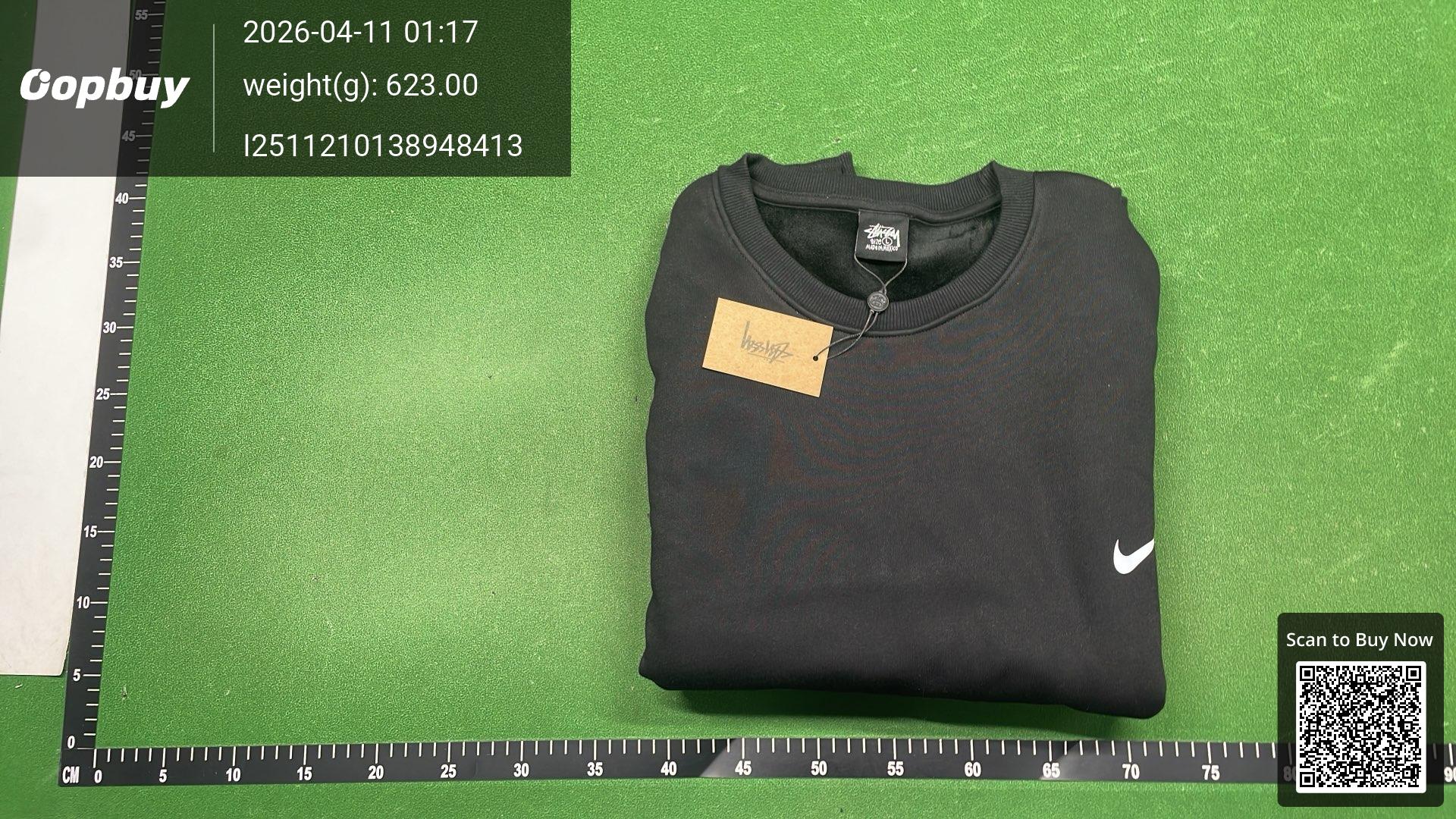 Foto QC 8 de Stussy Sweatshirt Pixel Collegiate Logo Black