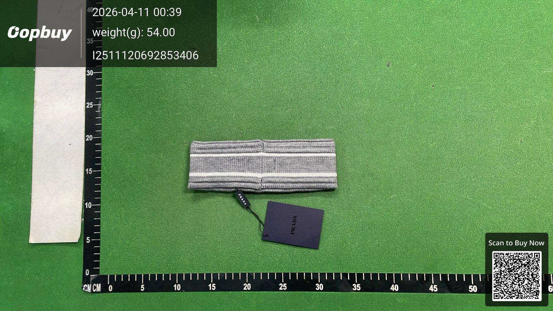 Foto QC 8 de Prada Logo Headband Grey