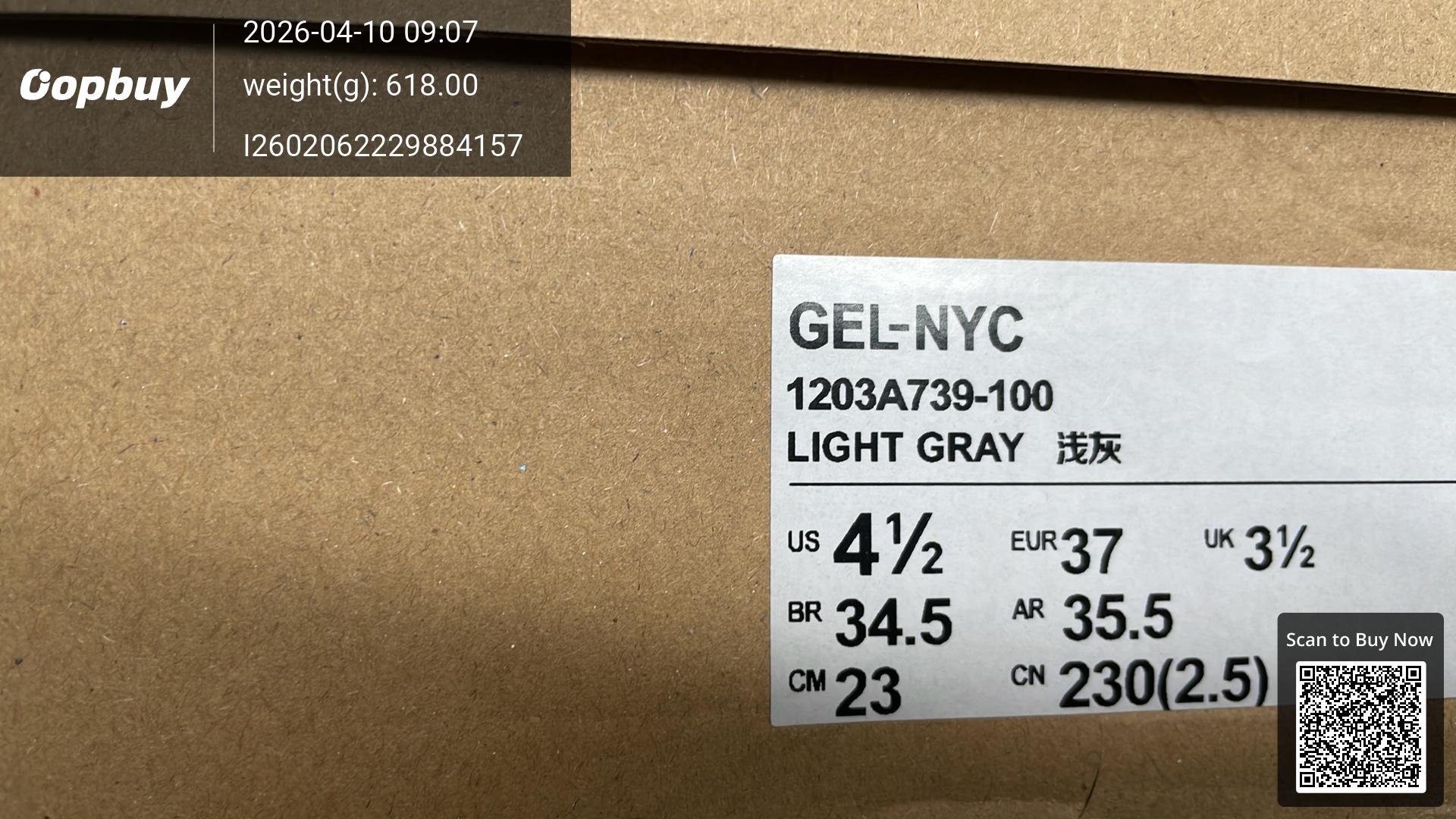 Foto QC 3 de ASICS Gel-NYC Low Cream Oyster Grey 1201A789-103
