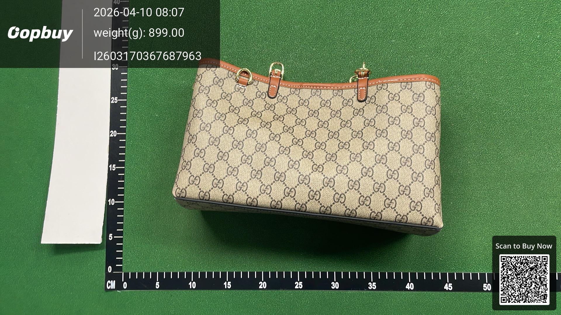 Foto QC 8 de Gucci Ophidia Medium Tote Bag Beige/White GG Supreme Canvas