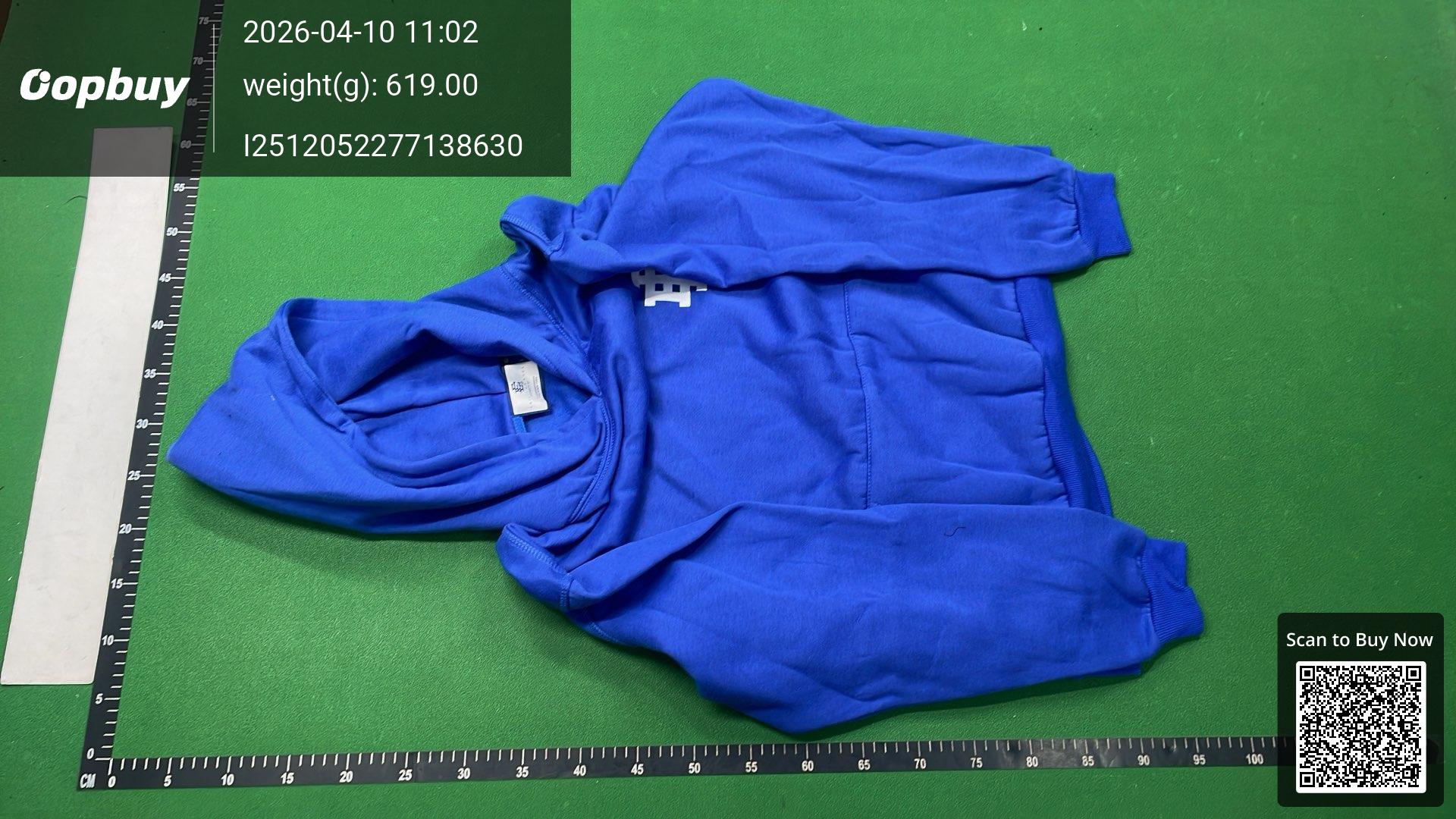 Foto QC 4 de Eric Emanuel Basic Hoodie EE Logo Baby Blue