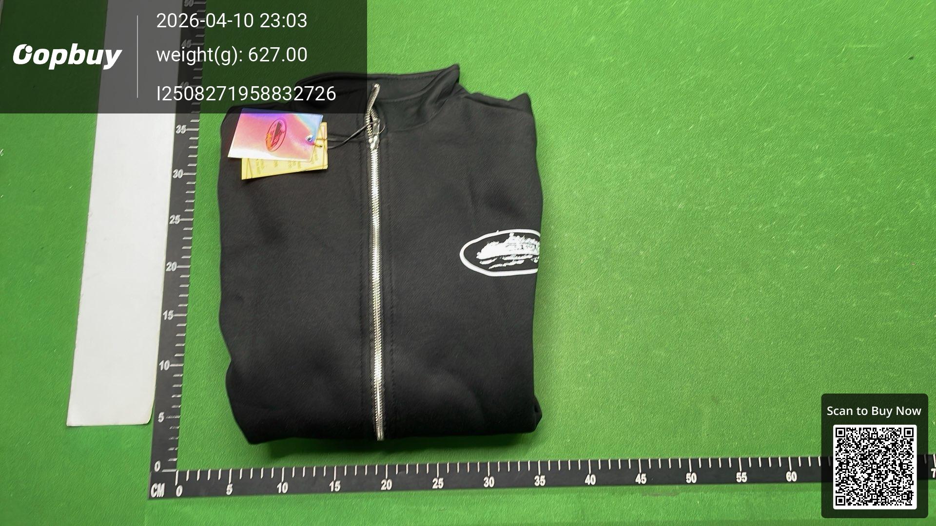 Foto QC 7 de Corteiz Track Jacket Piping Stand Collar Graffiti Black
