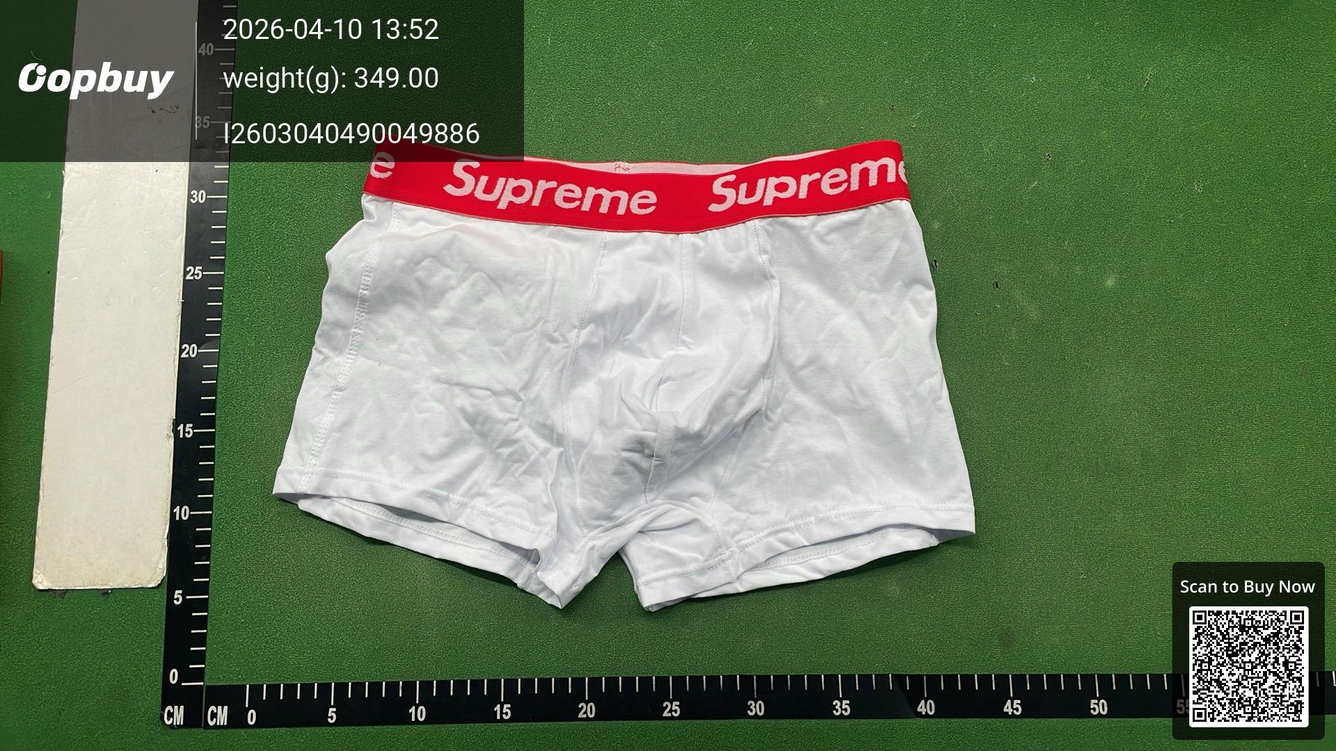 Foto QC 1 de Supreme Underwear Cotton Boxer Briefs Red Blue Black