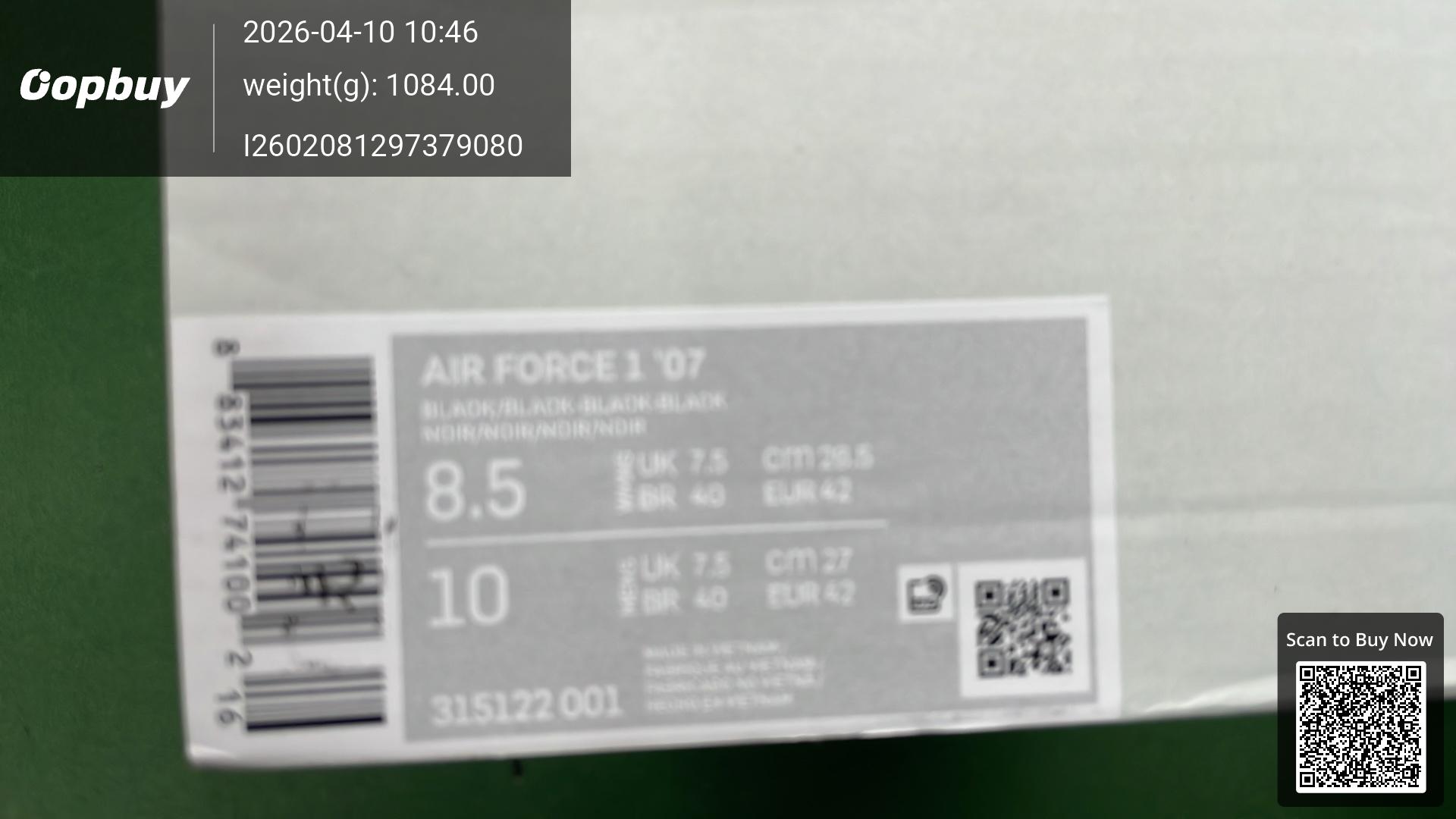 Foto QC 4 de Nike Air Force 1 Mid '07 Triple Black