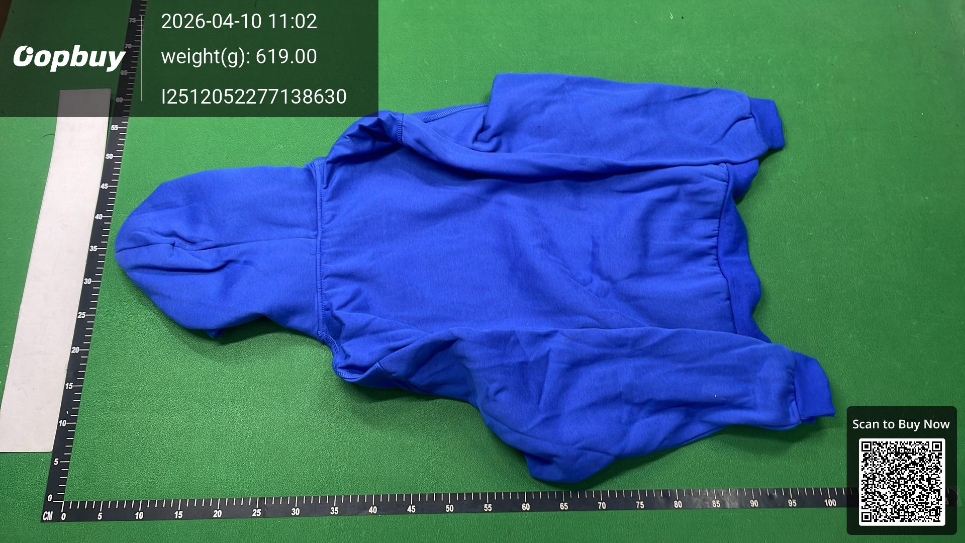 Foto QC 5 de Eric Emanuel Basic Hoodie EE Logo Baby Blue