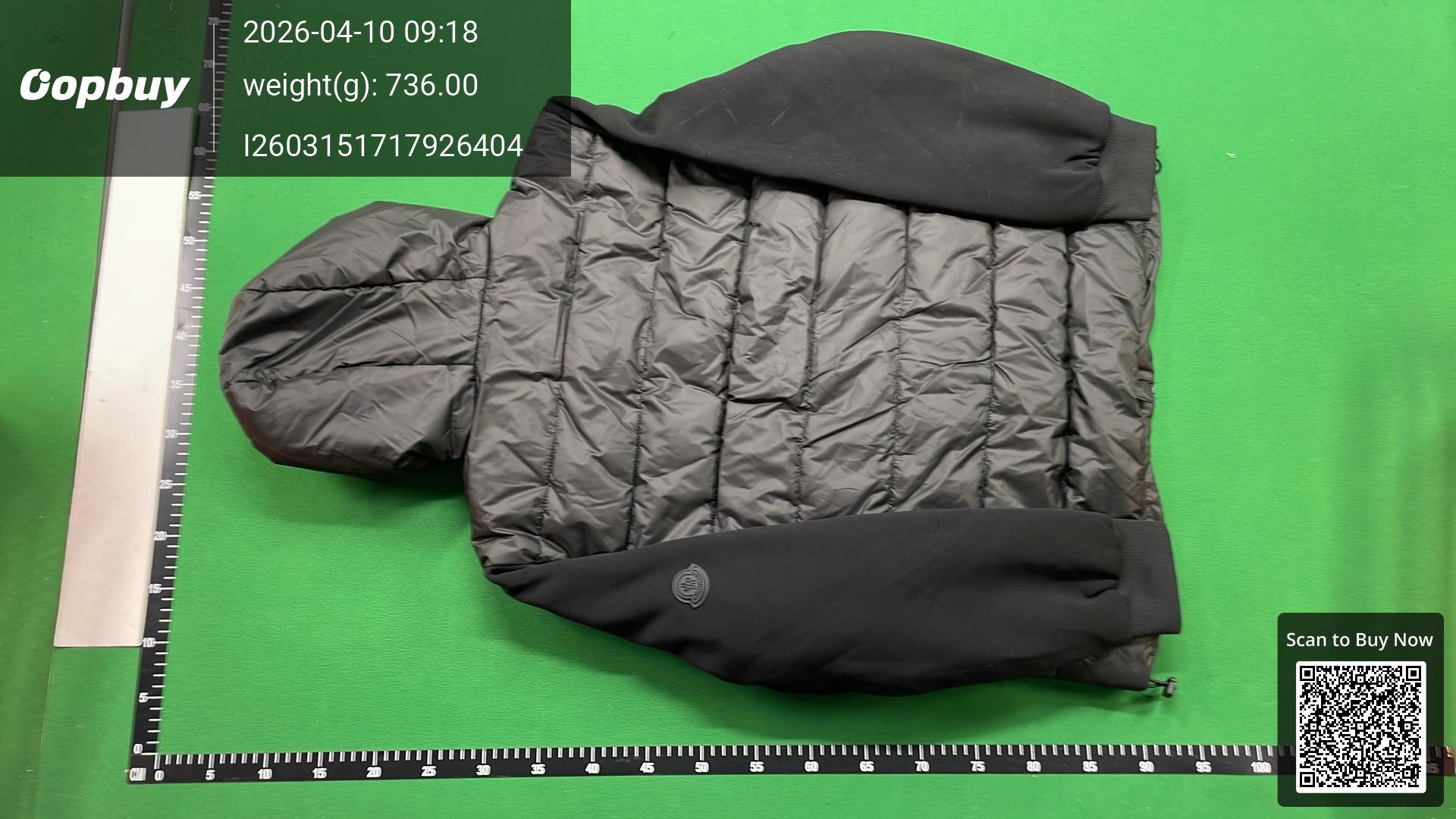 Foto QC 5 de Hermes Zip-up Jacket Embroidered Leather Trim White Brown