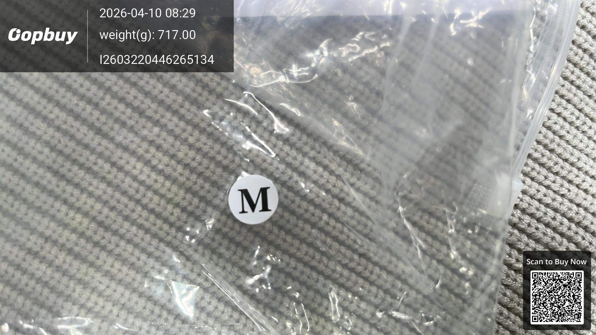 Foto QC 2 de Maison Margiela Crewneck Sweater Ribbed Wool Grey