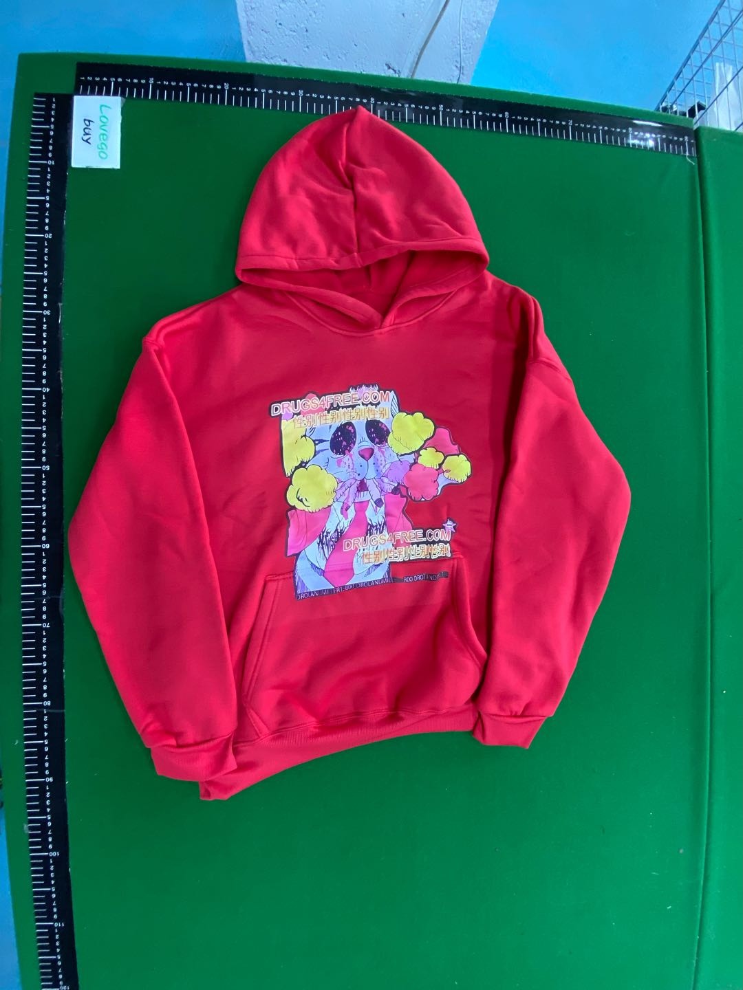 Foto QC 4 de Droland Miller Hoodie Y2K Harajuku Anime Graphic Black