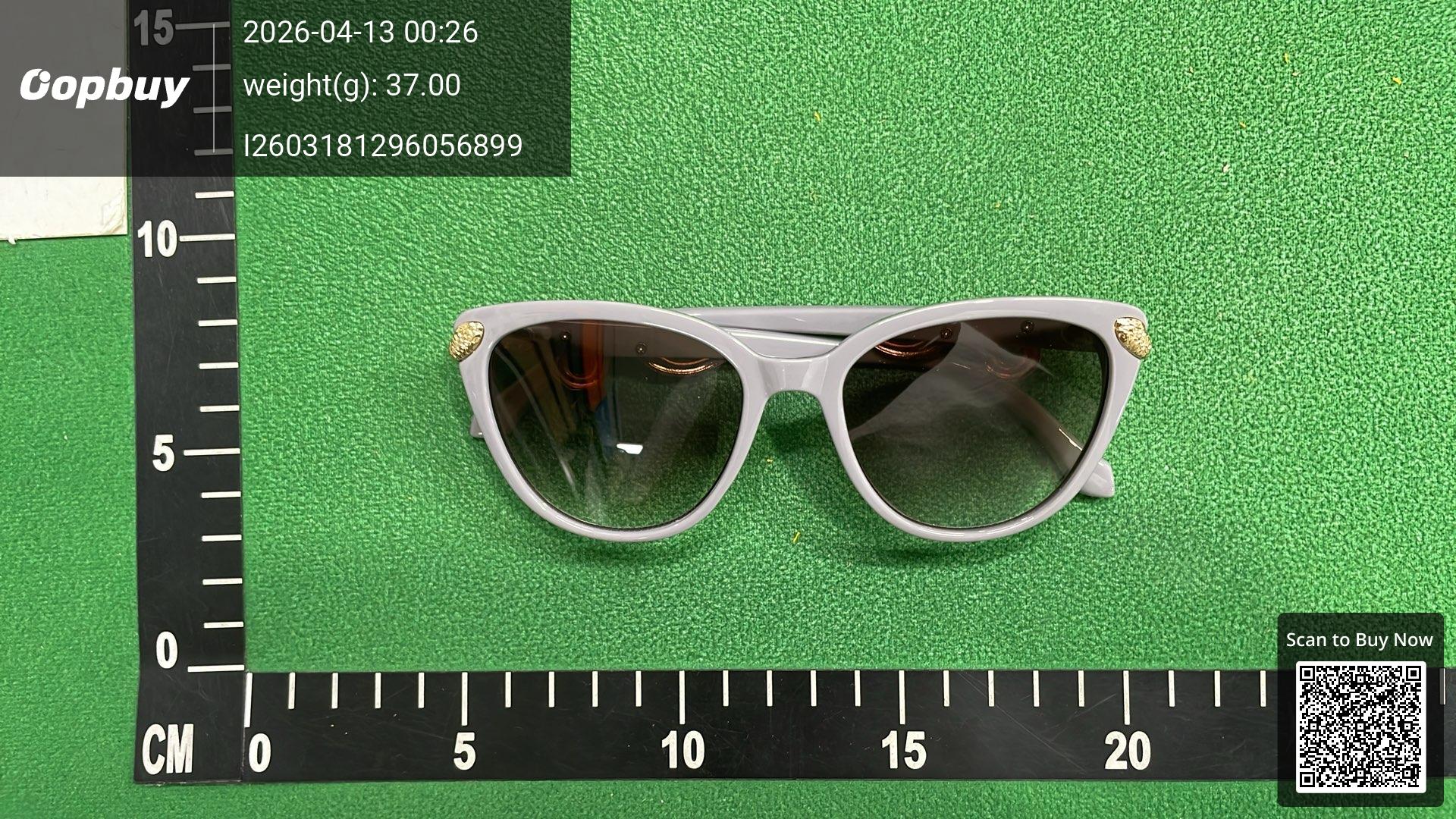 Foto QC 2 de Other Cat-Eye Acetate Metal Sunglasses Clear Grey