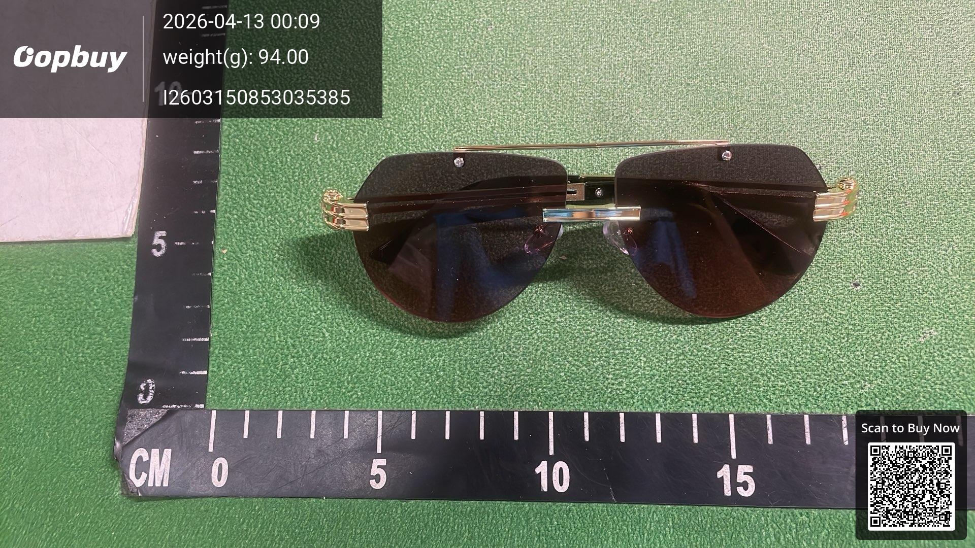 Foto QC 1 de Other Double Bridge Aviator Metal Sunglasses Silver Grey Blue Gradient