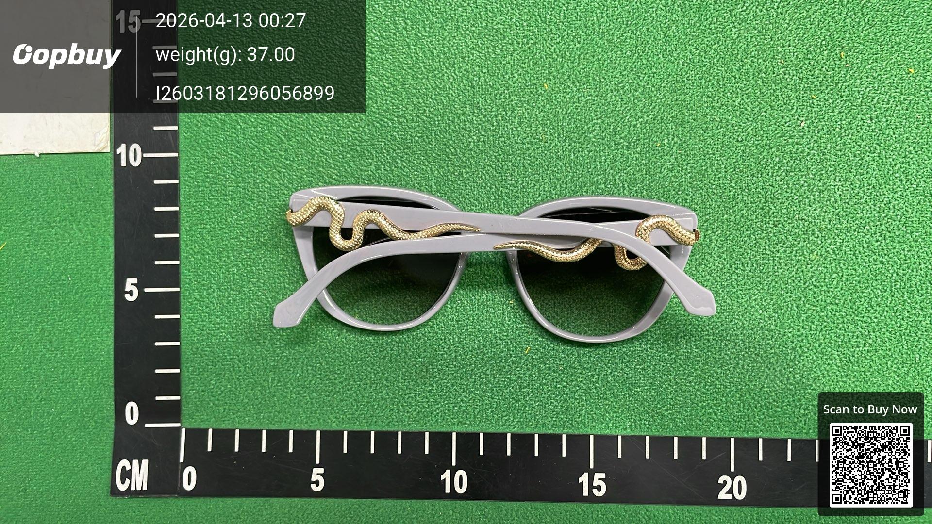 Foto QC 4 de Other Cat-Eye Acetate Metal Sunglasses Clear Grey