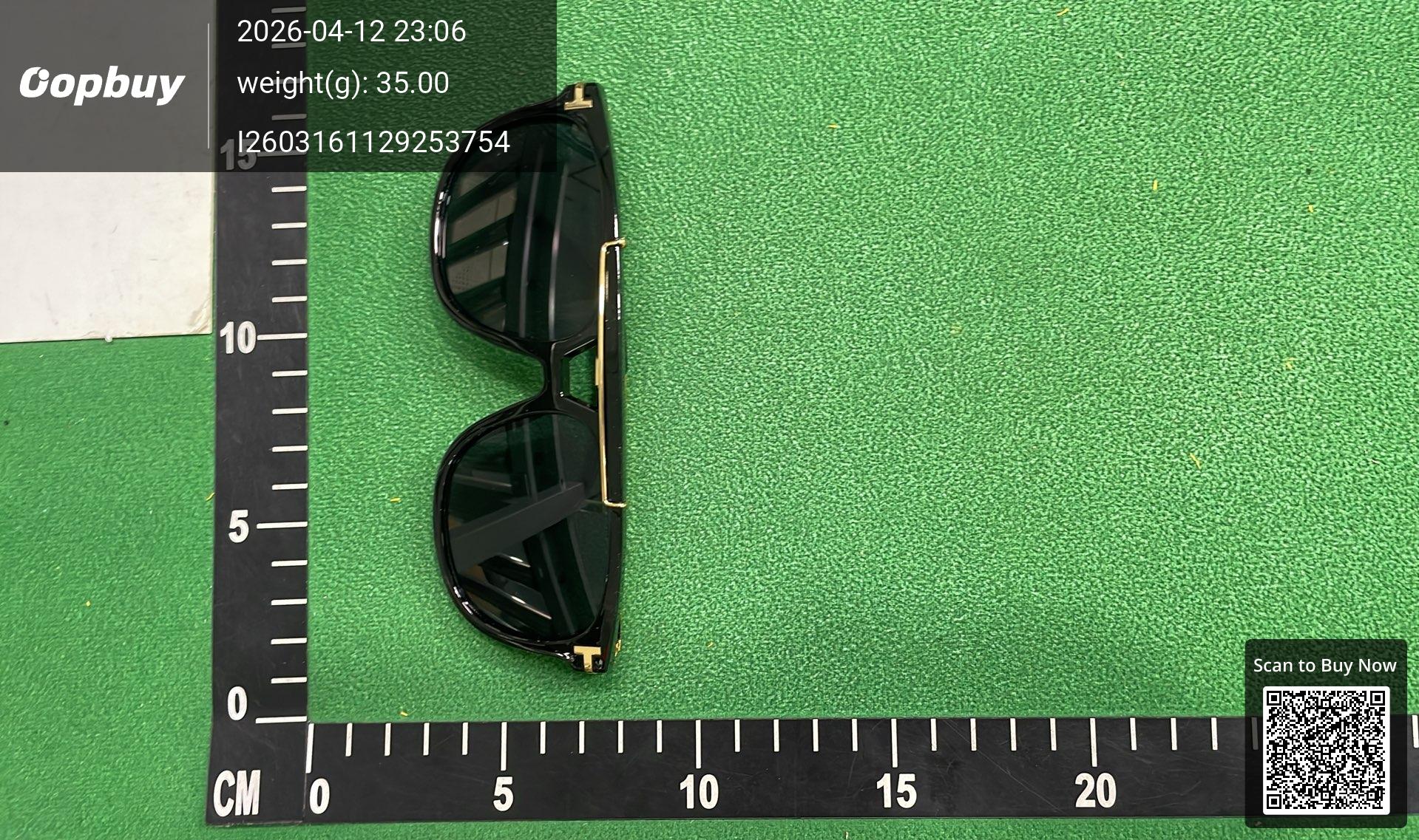 Foto QC 5 de Other Rectangle Double-Bridge Acetate Metal Sunglasses Tortoise Brown