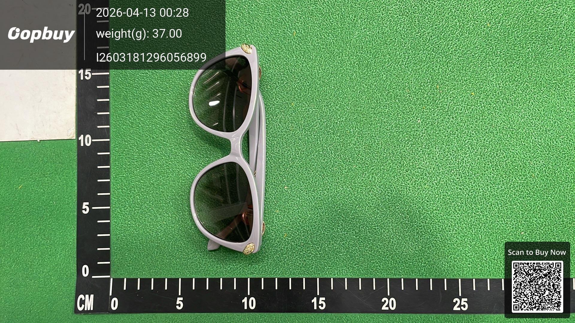 Foto QC 5 de Other Cat-Eye Acetate Metal Sunglasses Clear Grey