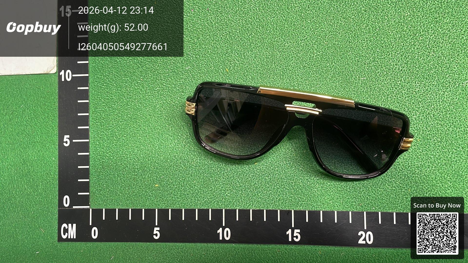 Foto QC 6 de Other Aviator Metal Sunglasses Black Gold Brown