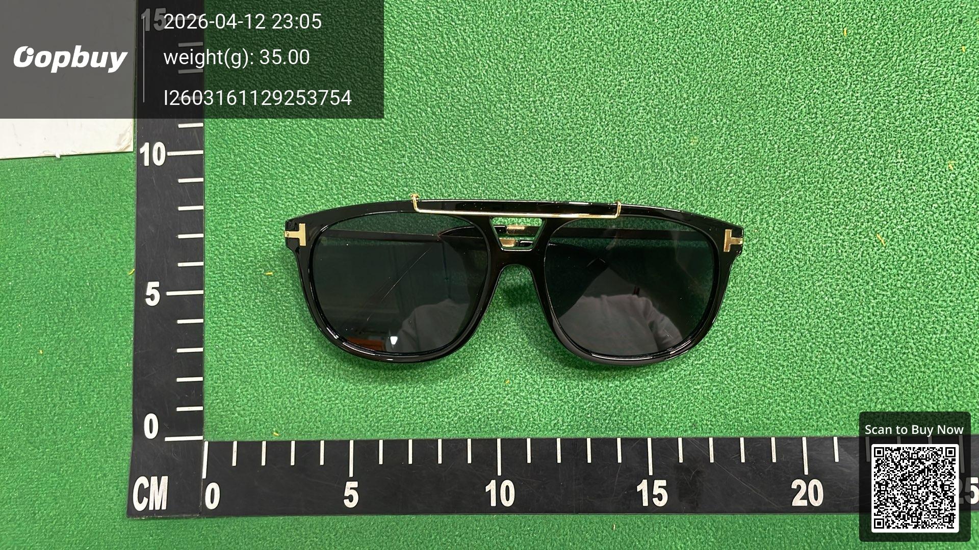 Foto QC 1 de Other Rectangle Double-Bridge Acetate Metal Sunglasses Tortoise Brown