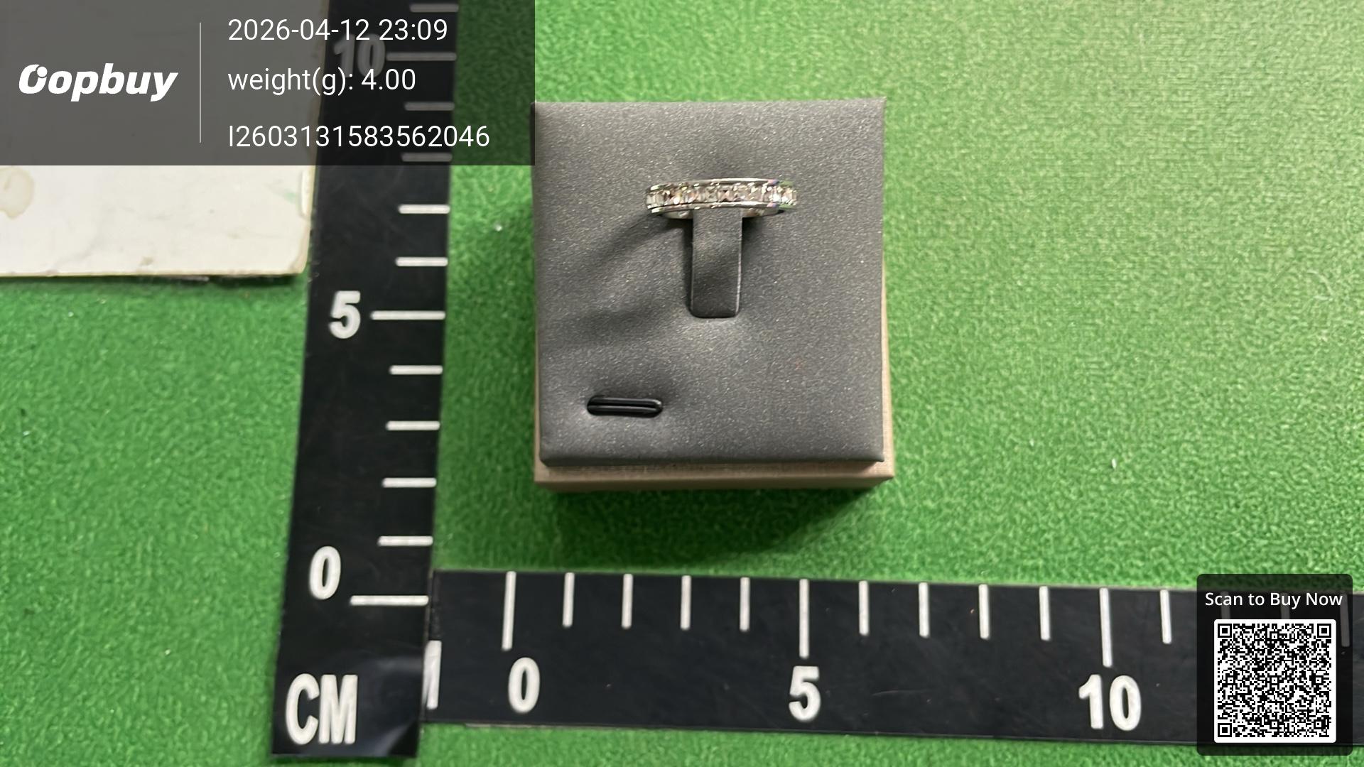 Foto QC 7 de Other Ring Titanium Steel Zircon Silver Blue