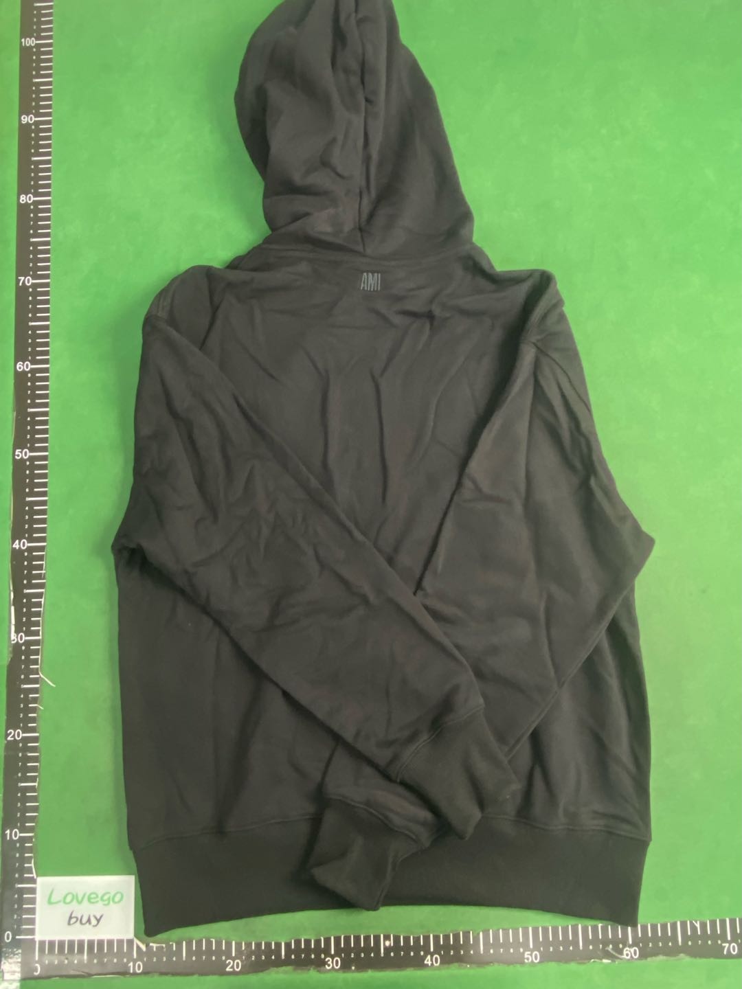 Foto QC 6 de Ami Paris Hoodie Big Heart Black