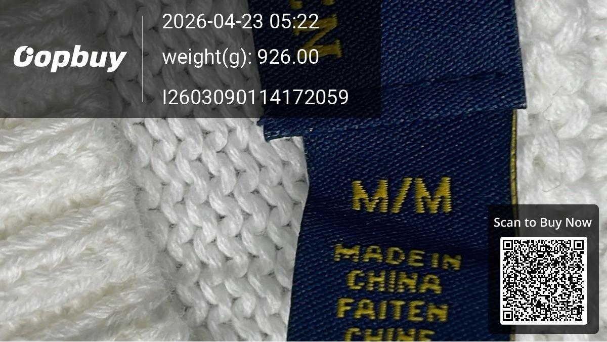 Foto QC 3 de Polo Ralph Lauren Crewneck Sweater Flag Knit White