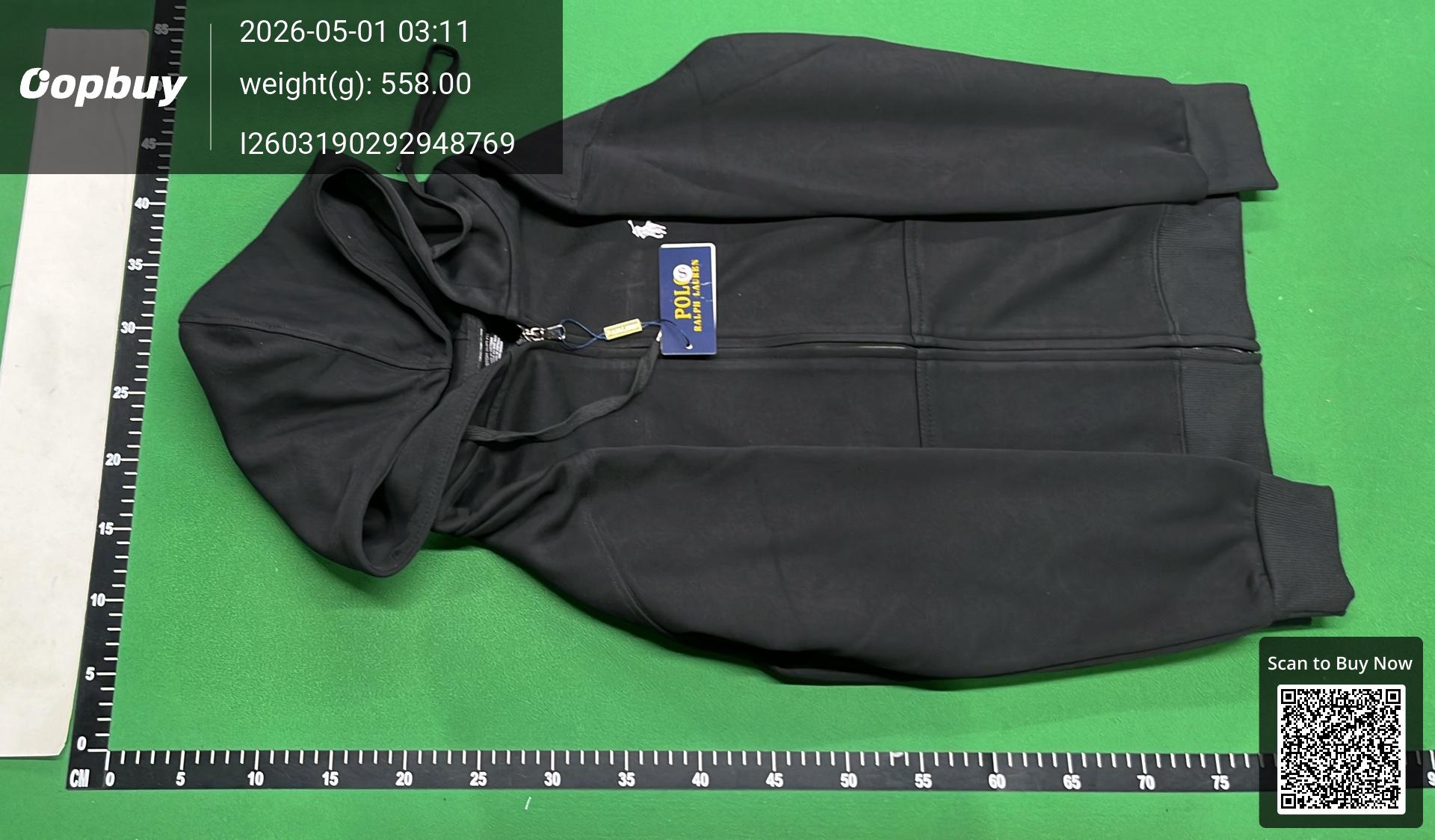Foto QC 3 de Polo Ralph Lauren Zip Sweater Hoodie Black
