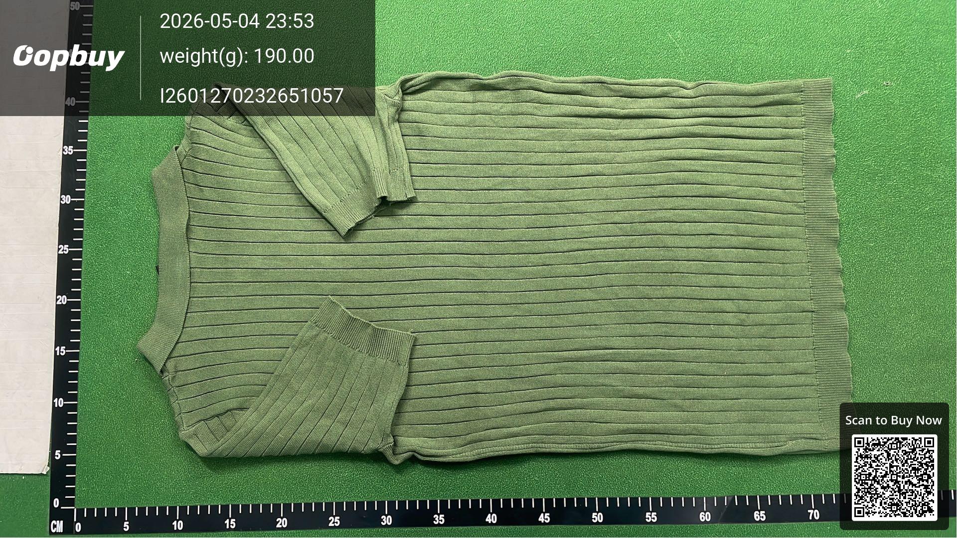 Foto QC 5 de Other Sweater Ribbed Short Sleeve Brown