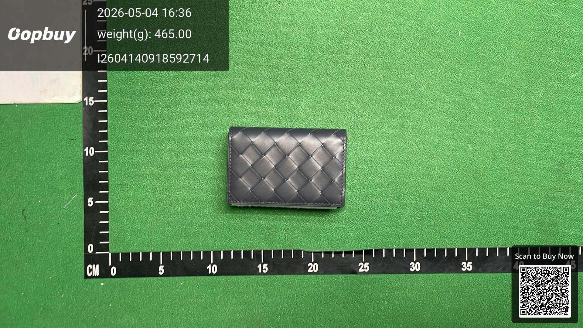 Foto QC 5 de Bottega Veneta Bi-fold Card Case Intrecciato Navy Grey