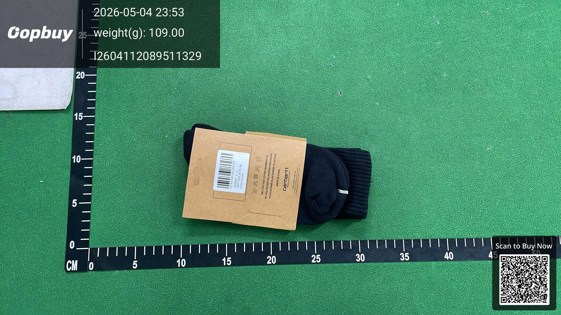 Foto QC 4 de Carhartt WIP Crew Socks Lightning Peace '89 White