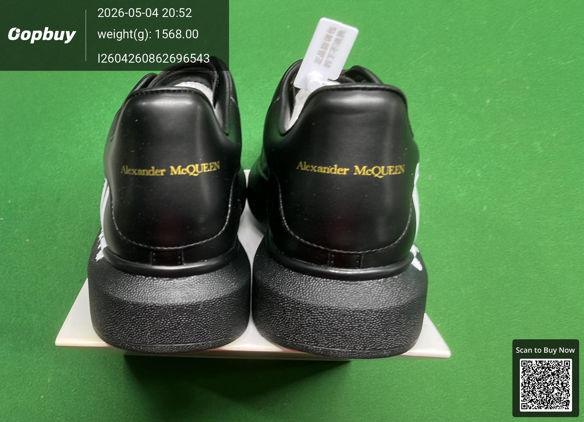 Foto QC 5 de Alexander McQueen Oversized Low White Black Graffiti HL141500813
