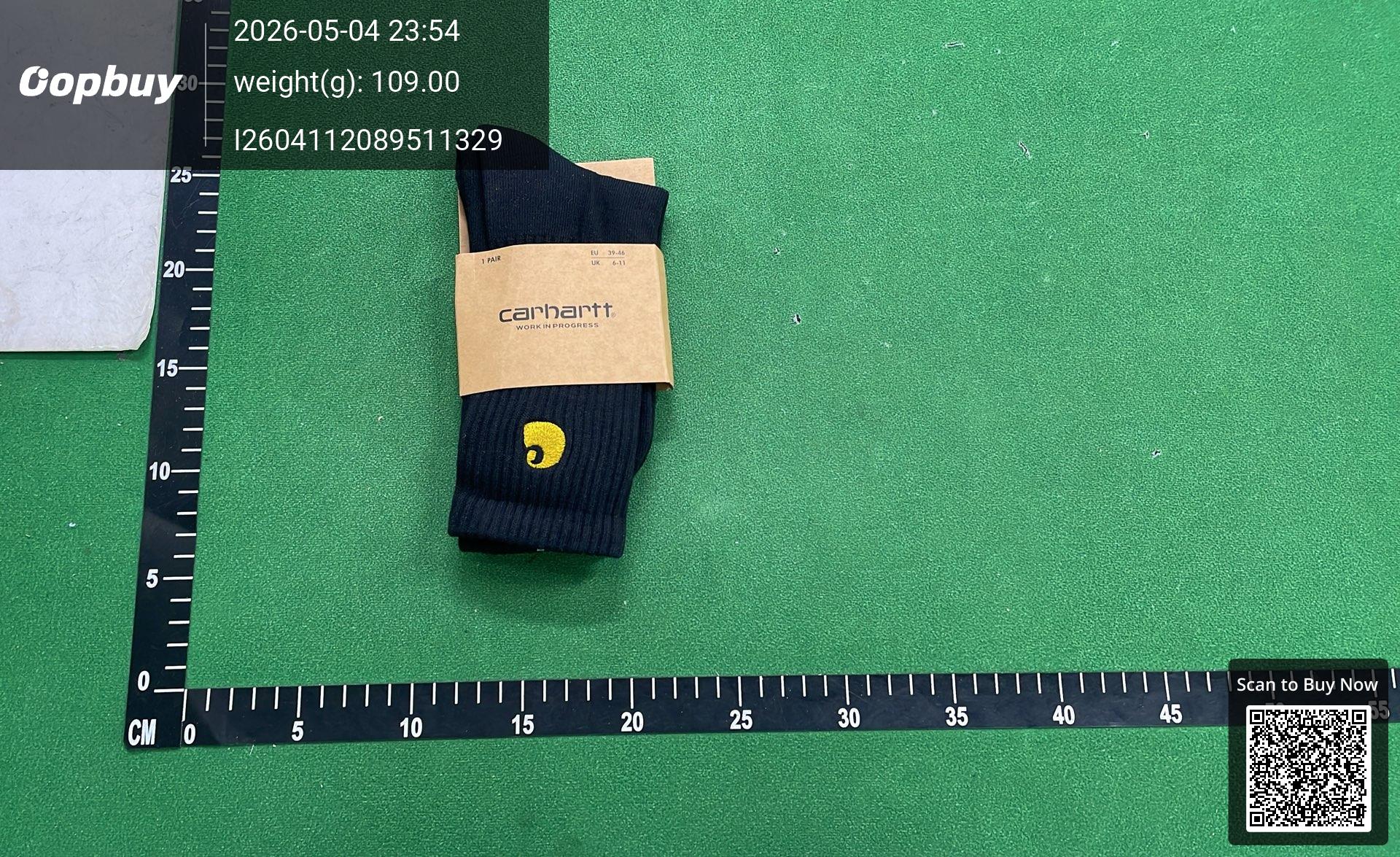 Foto QC 6 de Carhartt WIP Crew Socks Lightning Peace '89 White