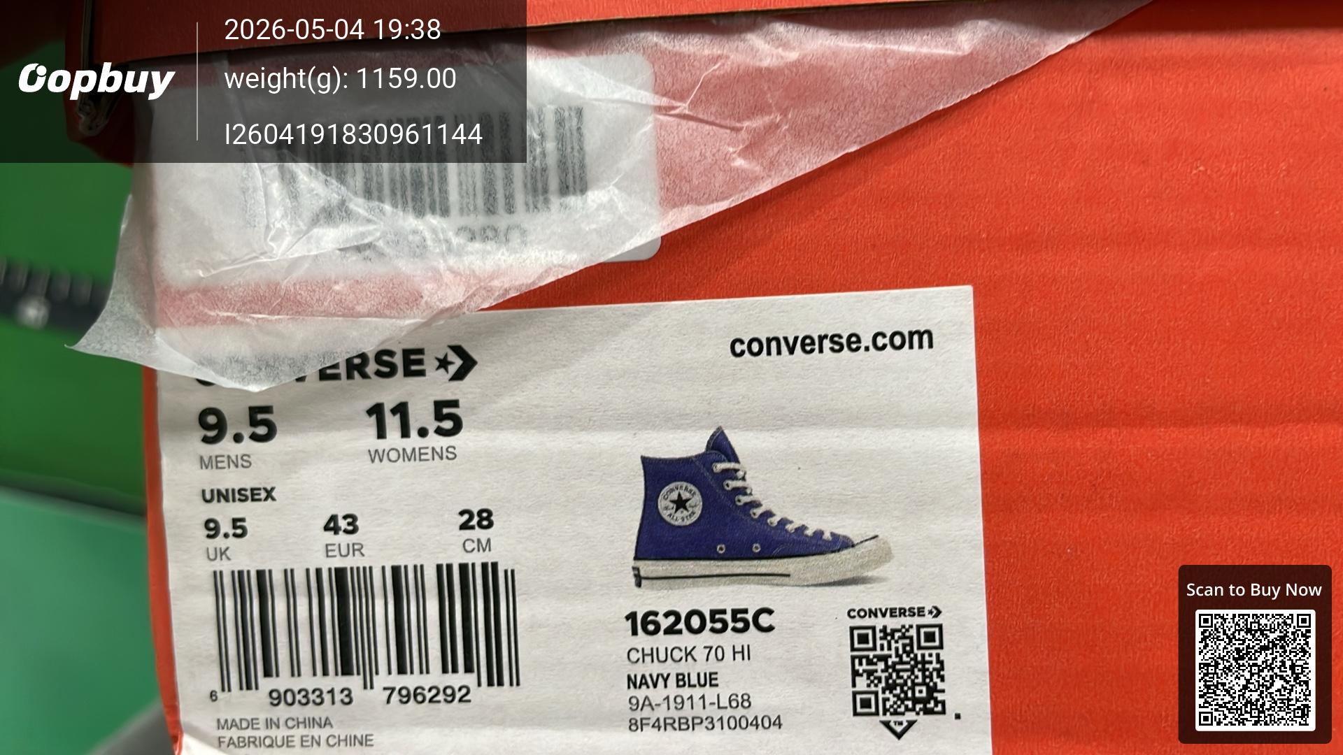 Foto QC 4 de Converse Chuck Taylor 70 High Black 162050C