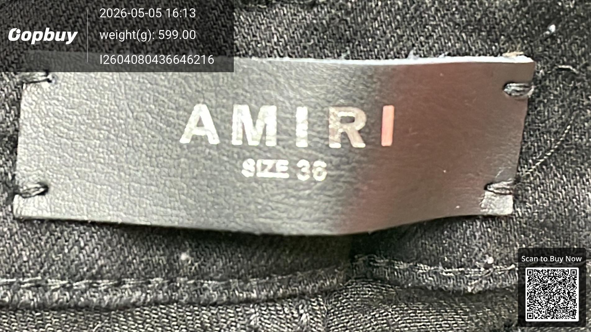 Foto QC 6 de AMIRI Jeans Distressed Skinny Washed Black