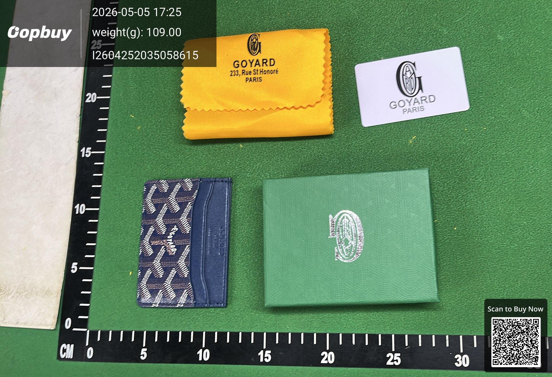Foto QC 6 de Goyard Saint Sulpice Card Holder Goyardine Burgundy