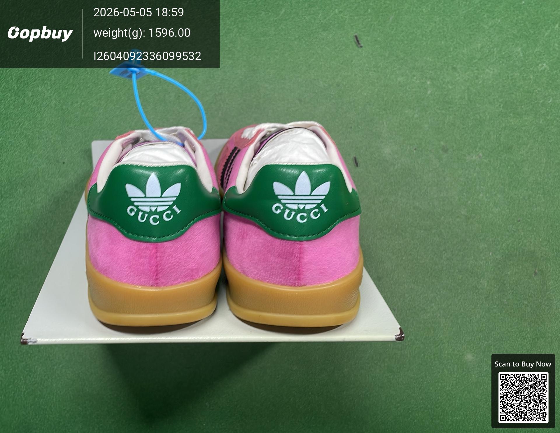 Foto QC 6 de Gucci Gazelle Low adidas GG Monogram Beige Brown 707850 UWV20 7162
