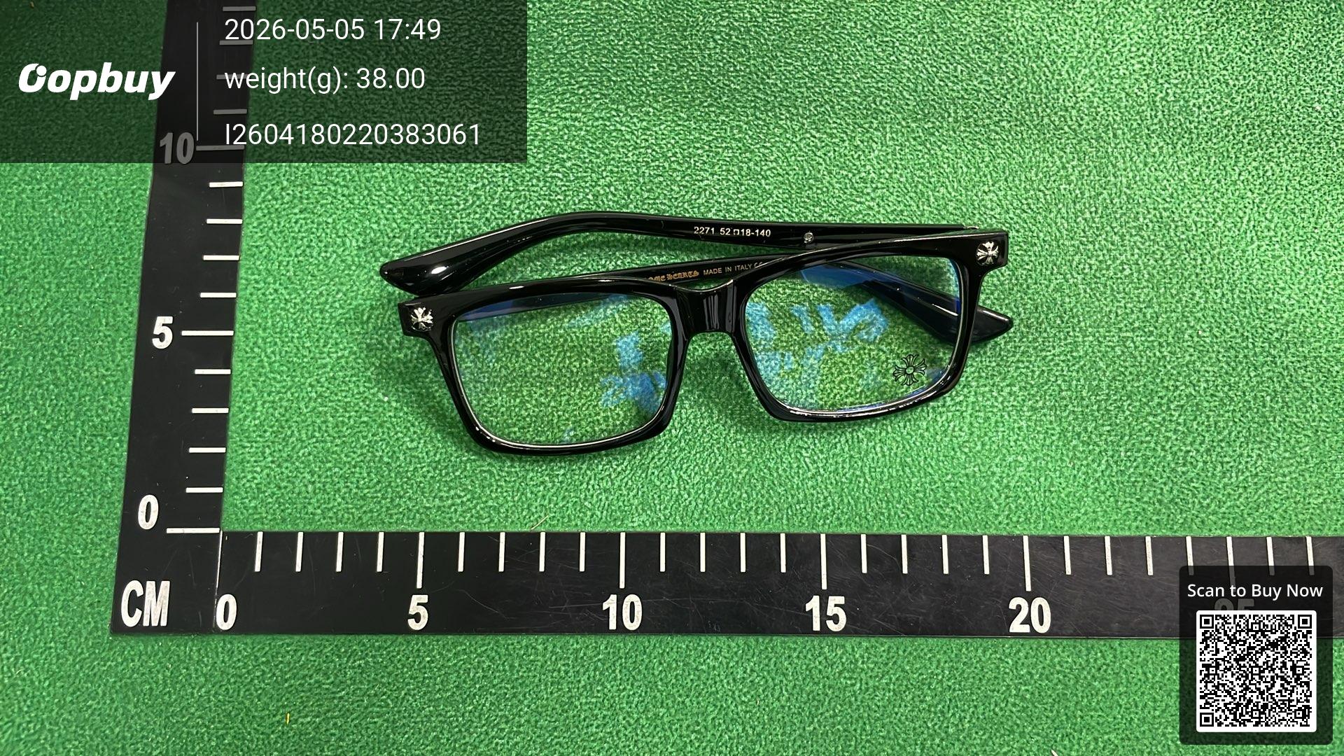 Foto QC 6 de Chrome Hearts Square-Frame Acetate Eyeglasses Clear (2271)