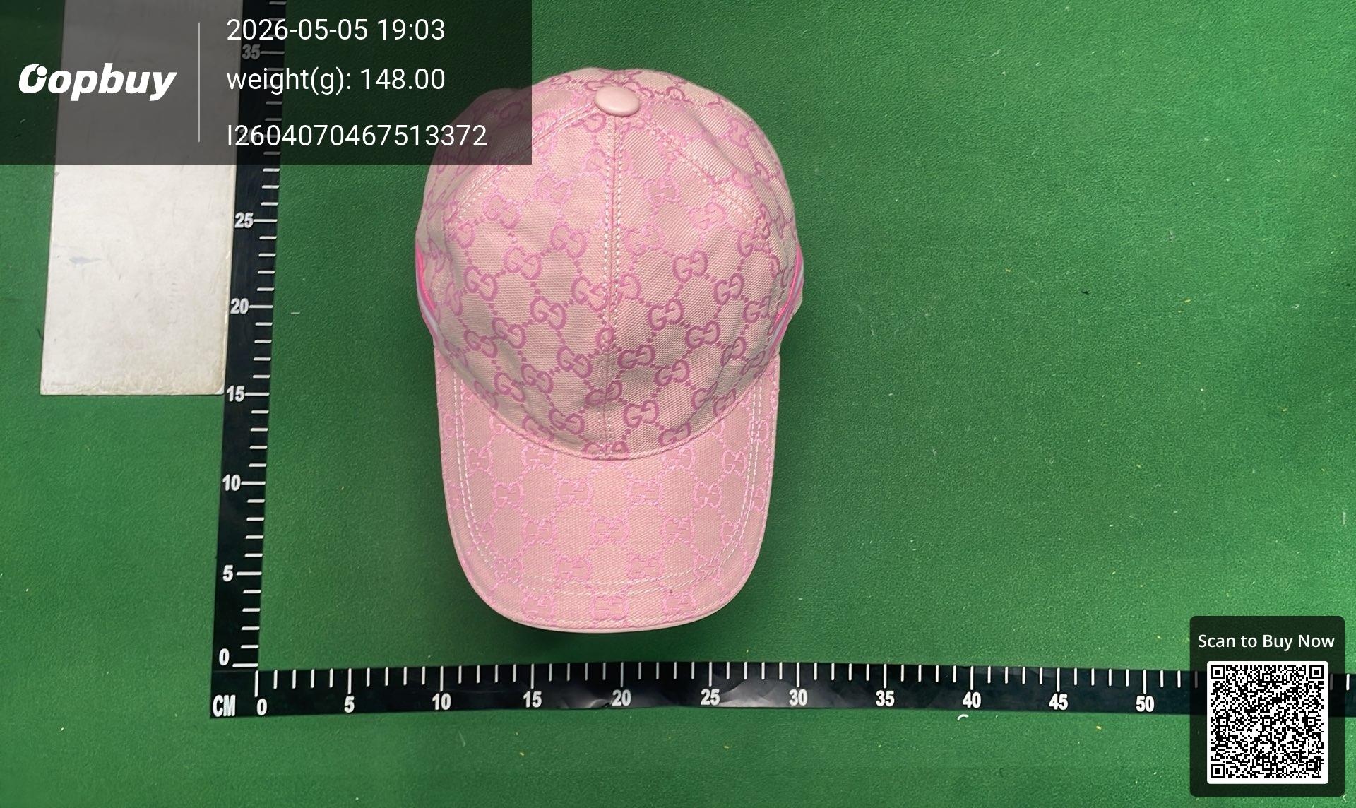 Foto QC 8 de Gucci GG Supreme Web Baseball Cap Black