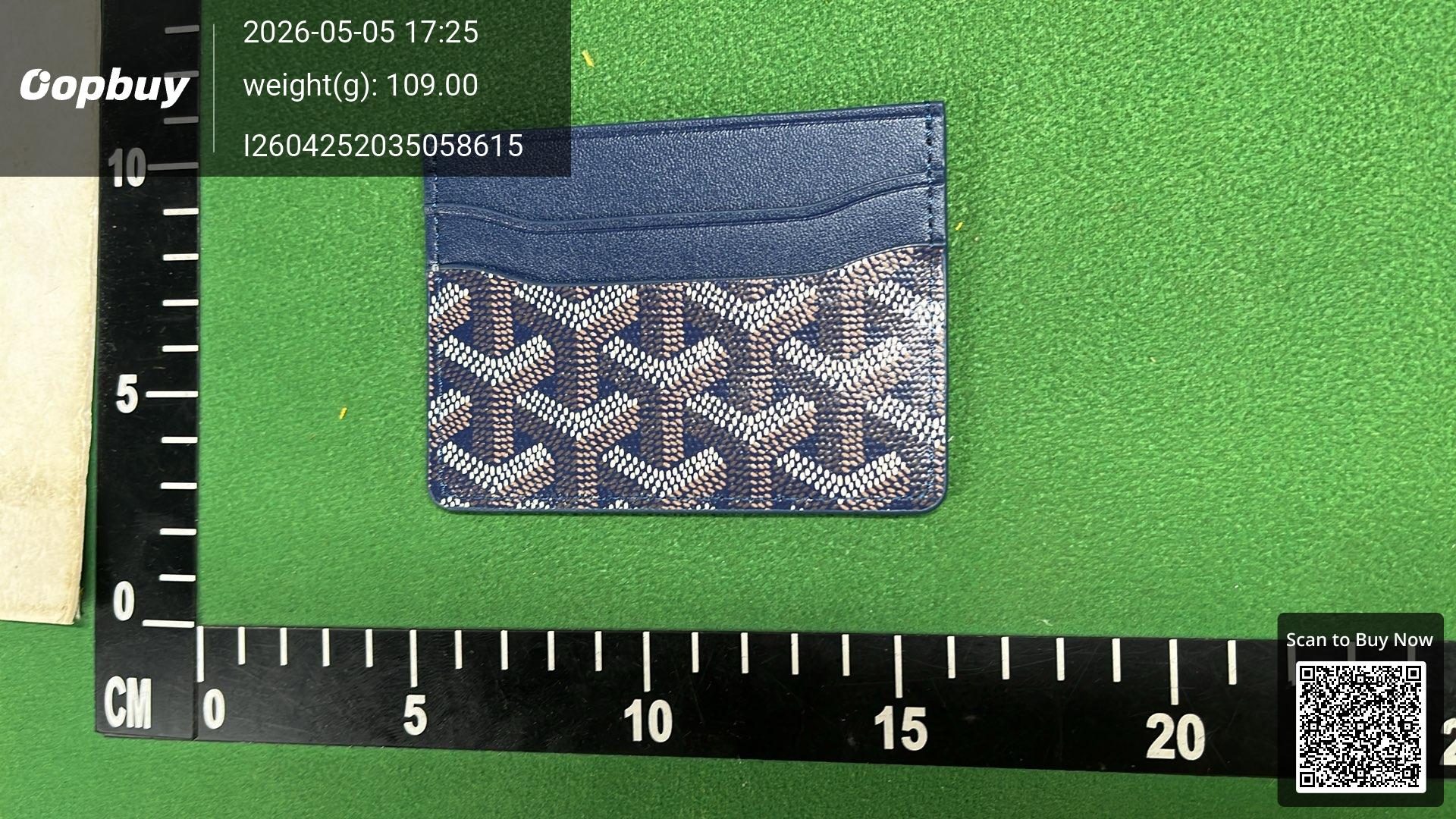 Foto QC 4 de Goyard Saint Sulpice Card Holder Goyardine Burgundy
