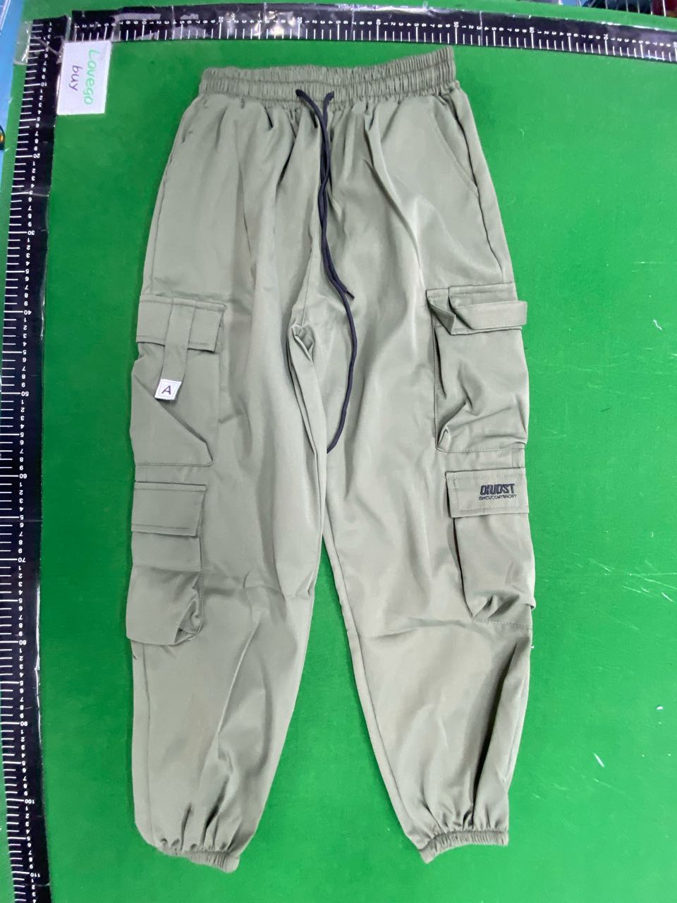 Foto QC 4 de Other Pants Loose Multi-pocket Cargo Khaki