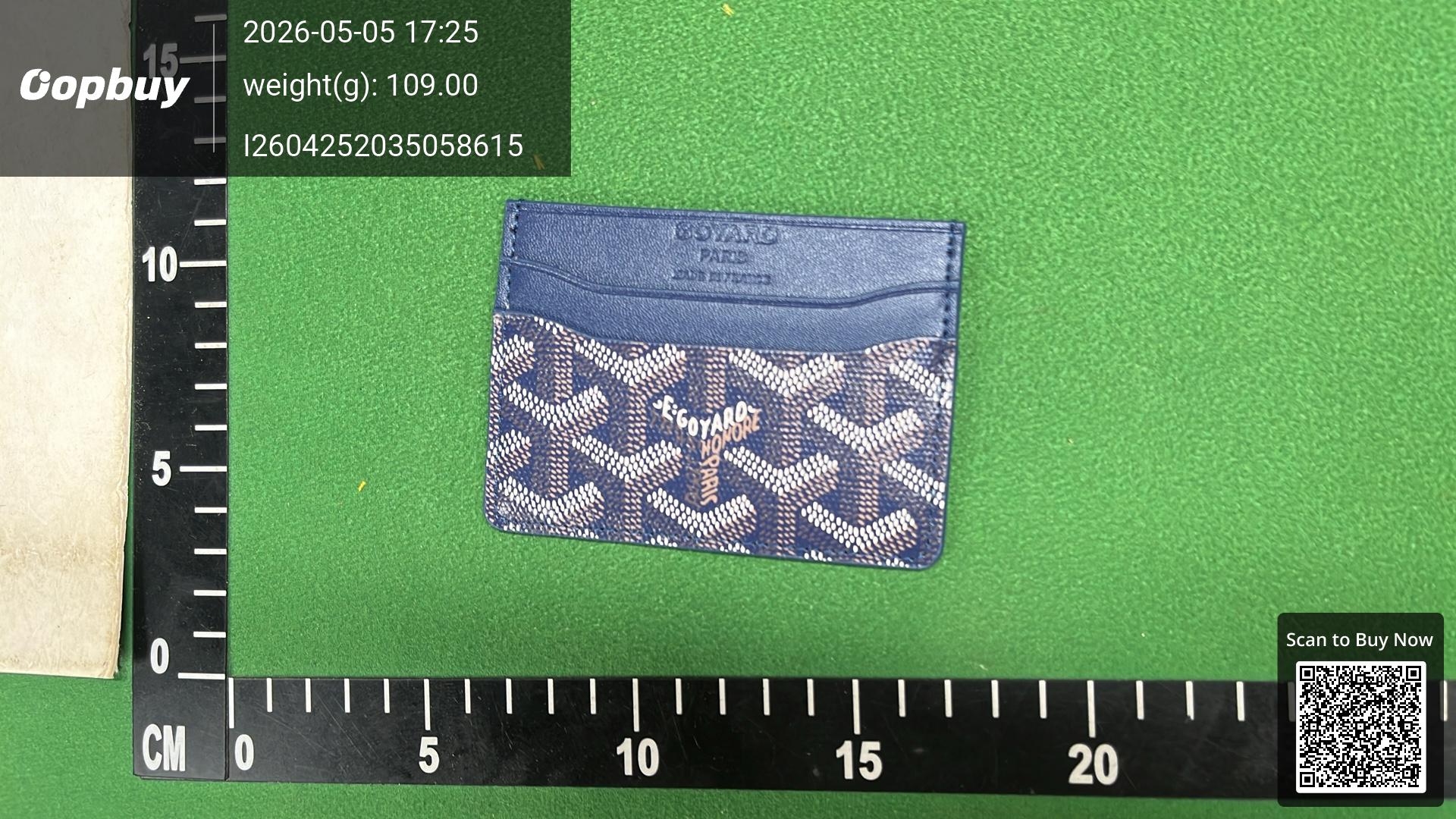 Foto QC 1 de Goyard Saint Sulpice Card Holder Goyardine Burgundy